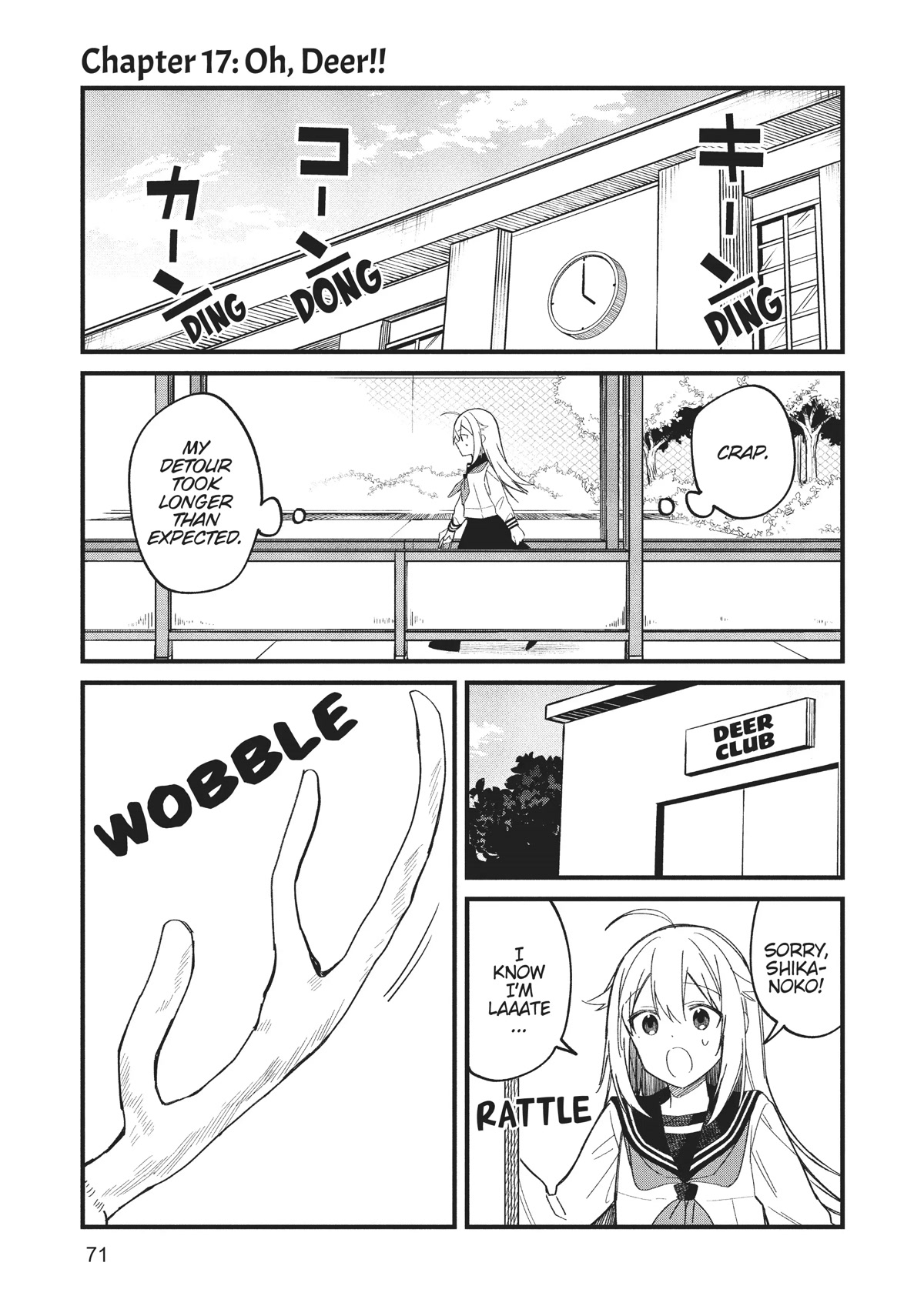 Shikanoko Nokonoko Koshitantan Chapter 17 page 1 - Chapter 17