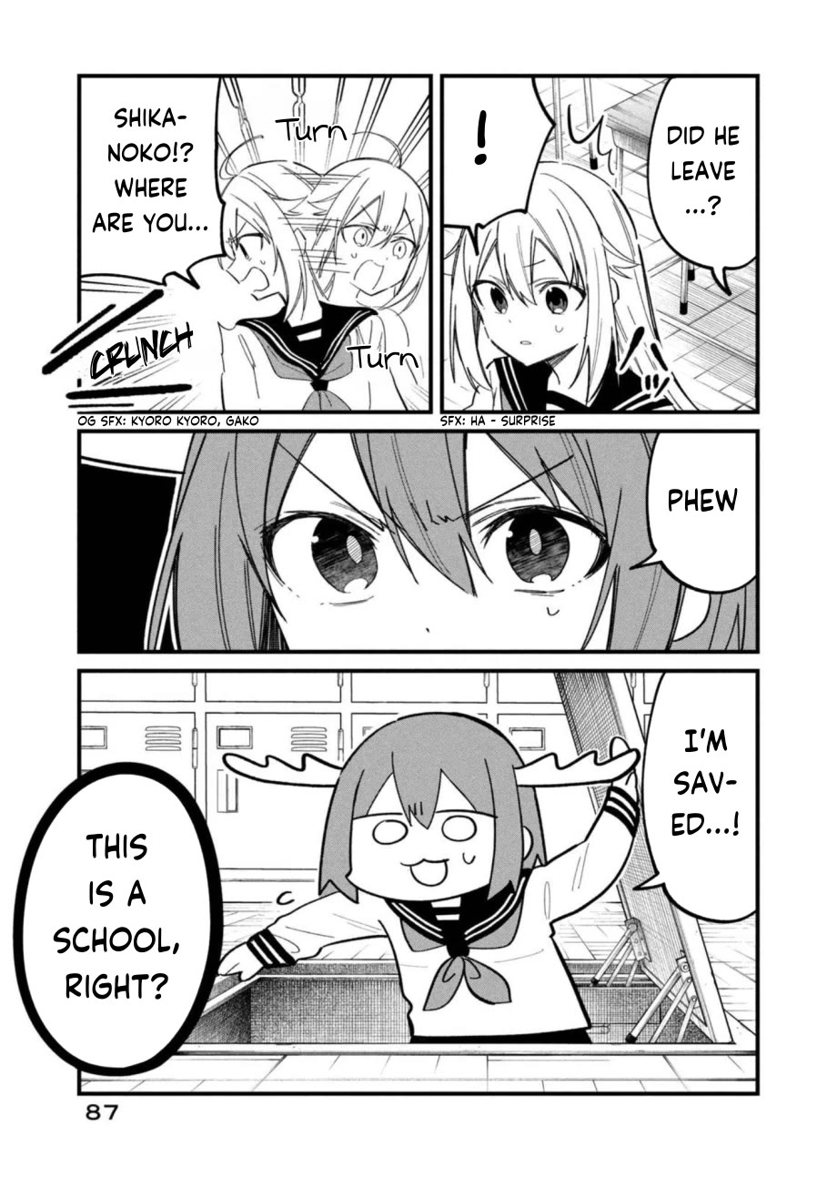 Shikanoko Nokonoko Koshitantan Chapter 30 page 7 - Chapter 30: The pursuer and the pursued.