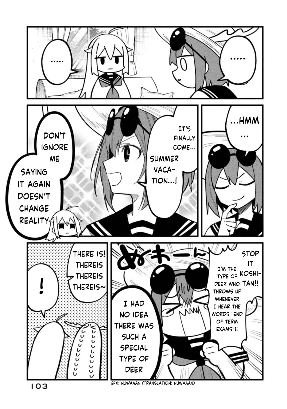 Shikanoko Nokonoko Koshitantan Chapter 31 page 3 - Chapter 31: Studying for the Test!!