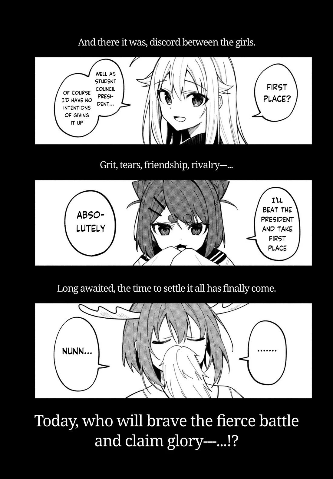Shikanoko Nokonoko Koshitantan Chapter 32 page 1 - Chapter 32: Outcome of the Showdown
