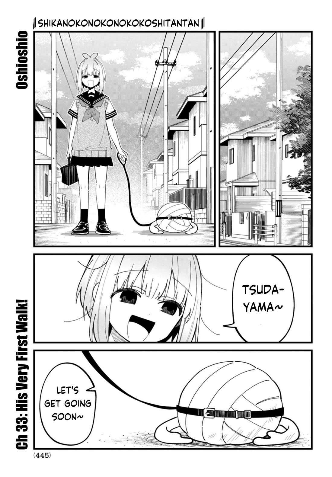 Shikanoko Nokonoko Koshitantan Chapter 33 page 2 - Chapter 33: His Very First Walk!