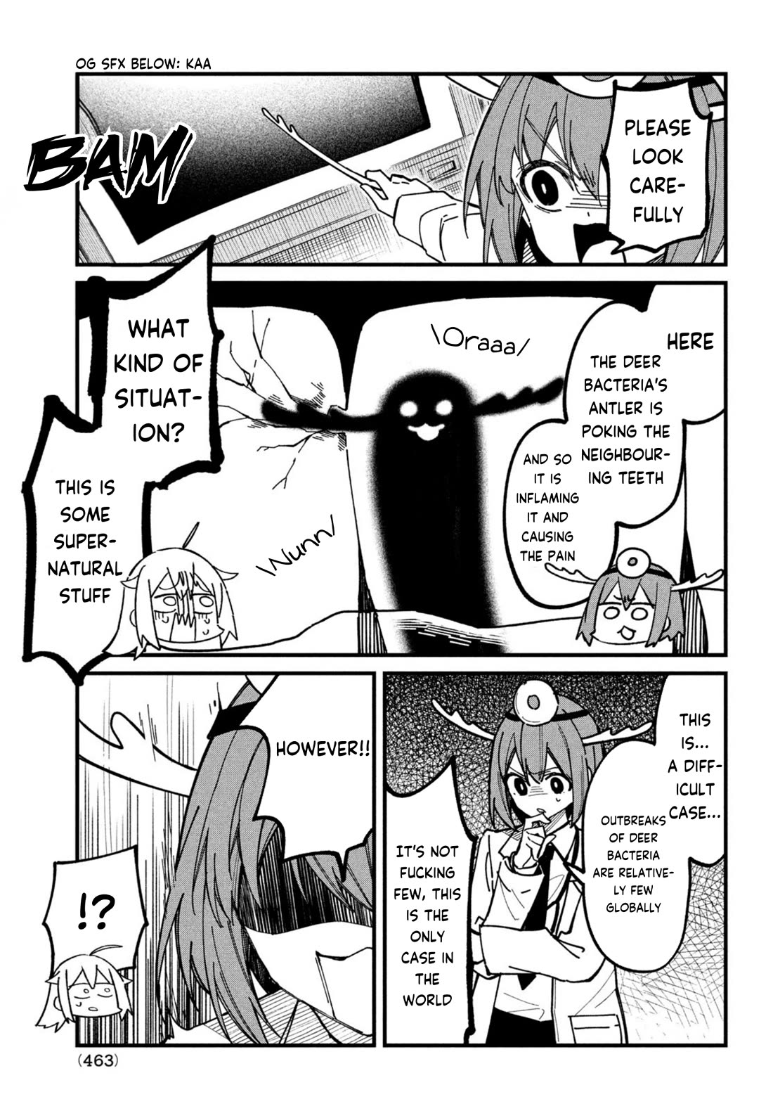Shikanoko Nokonoko Koshitantan Chapter 34 page 11 - Chapter 34: Dental Clinic!
