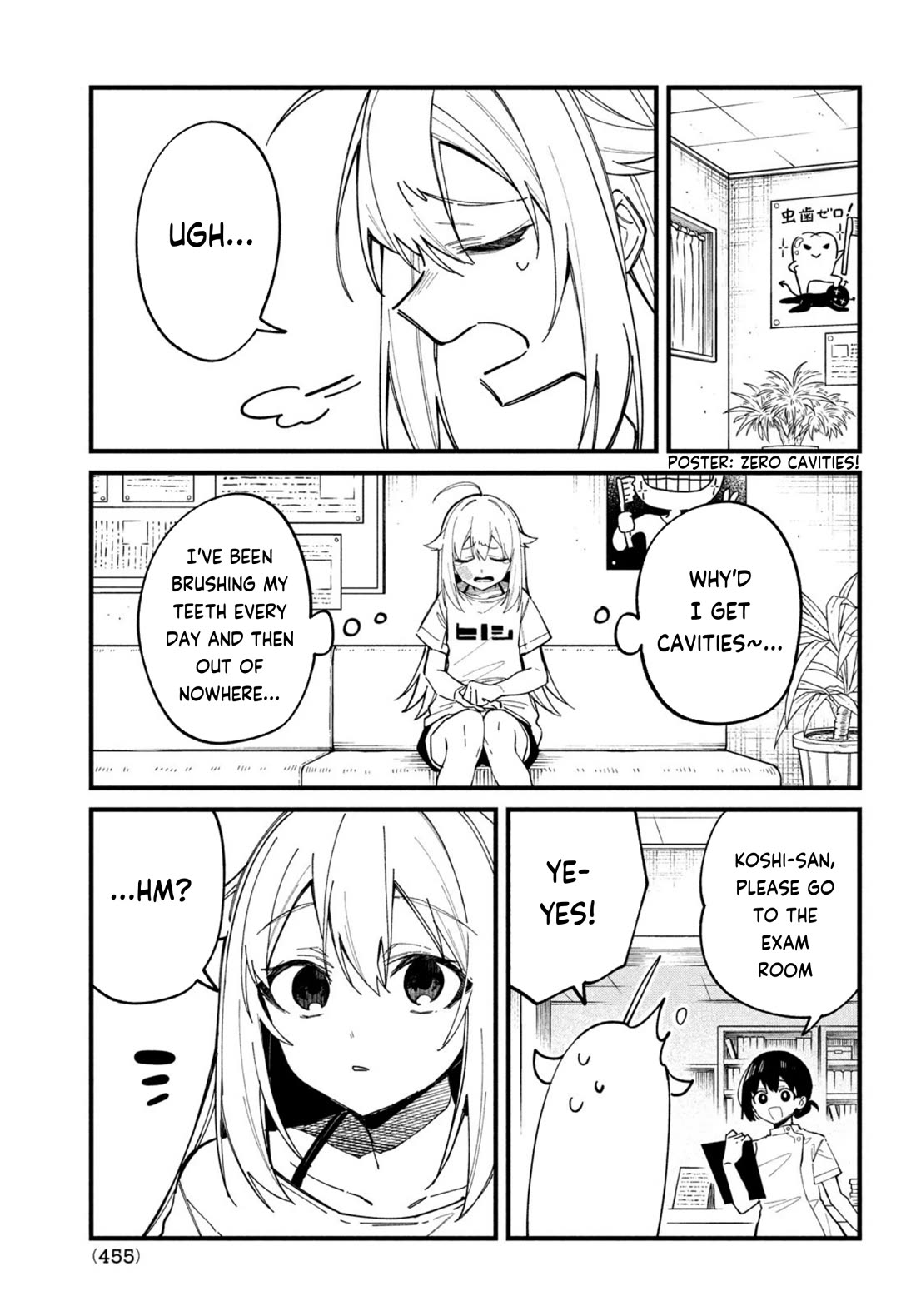 Shikanoko Nokonoko Koshitantan Chapter 34 page 3 - Chapter 34: Dental Clinic!