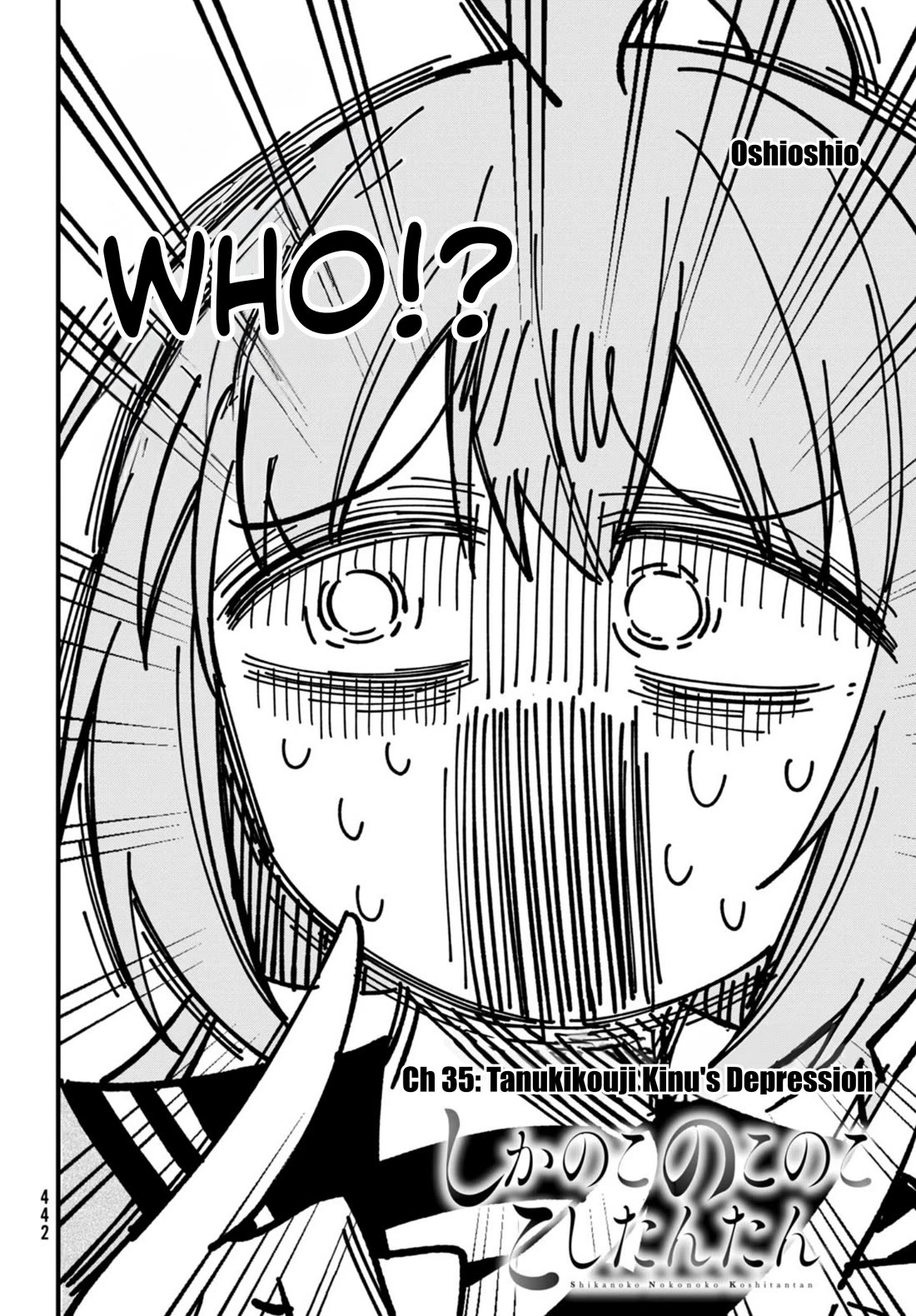 Shikanoko Nokonoko Koshitantan Chapter 35 page 2 - Chapter 35: Tanukikouji Kinu's Depression
