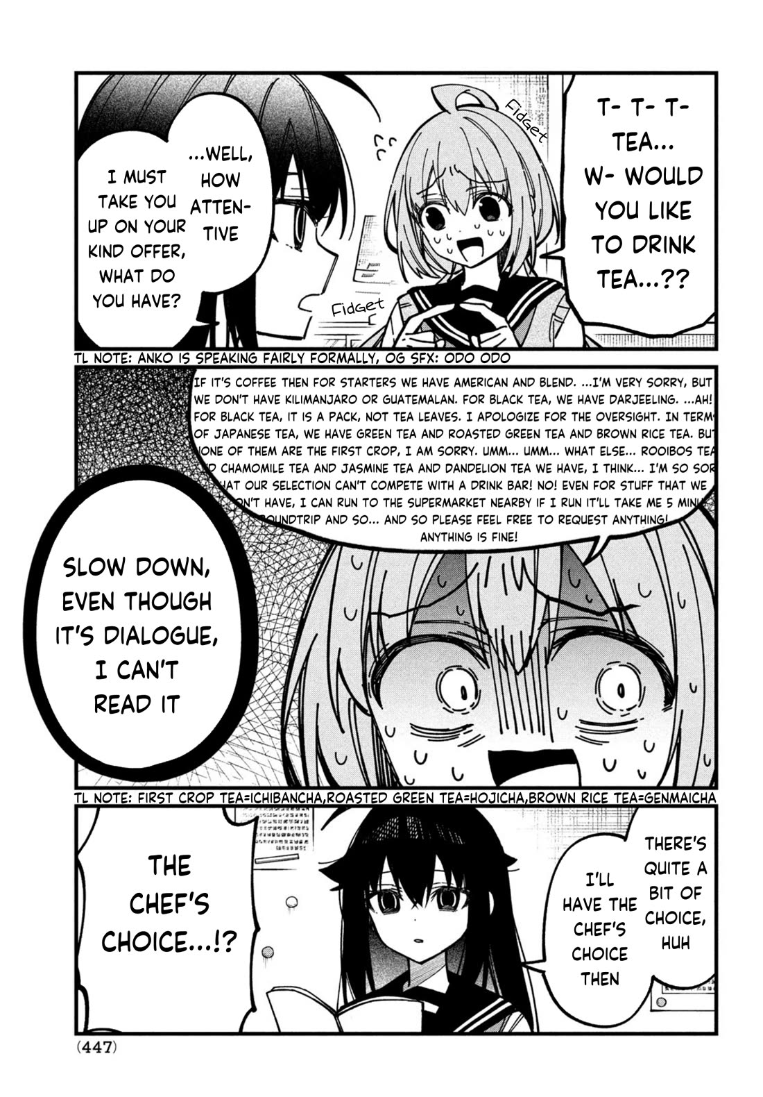 Shikanoko Nokonoko Koshitantan Chapter 35 page 7 - Chapter 35: Tanukikouji Kinu's Depression