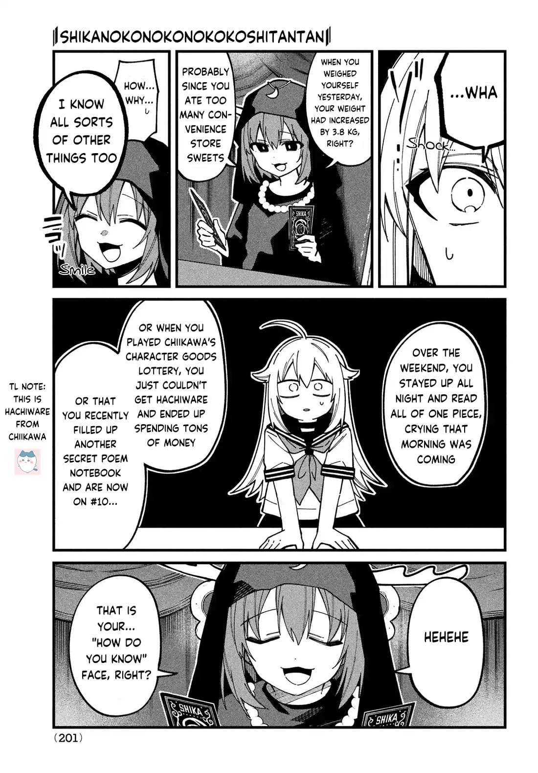 Shikanoko Nokonoko Koshitantan Chapter 37 page 17 - Chapter 37: May I Divine Your Fortune?