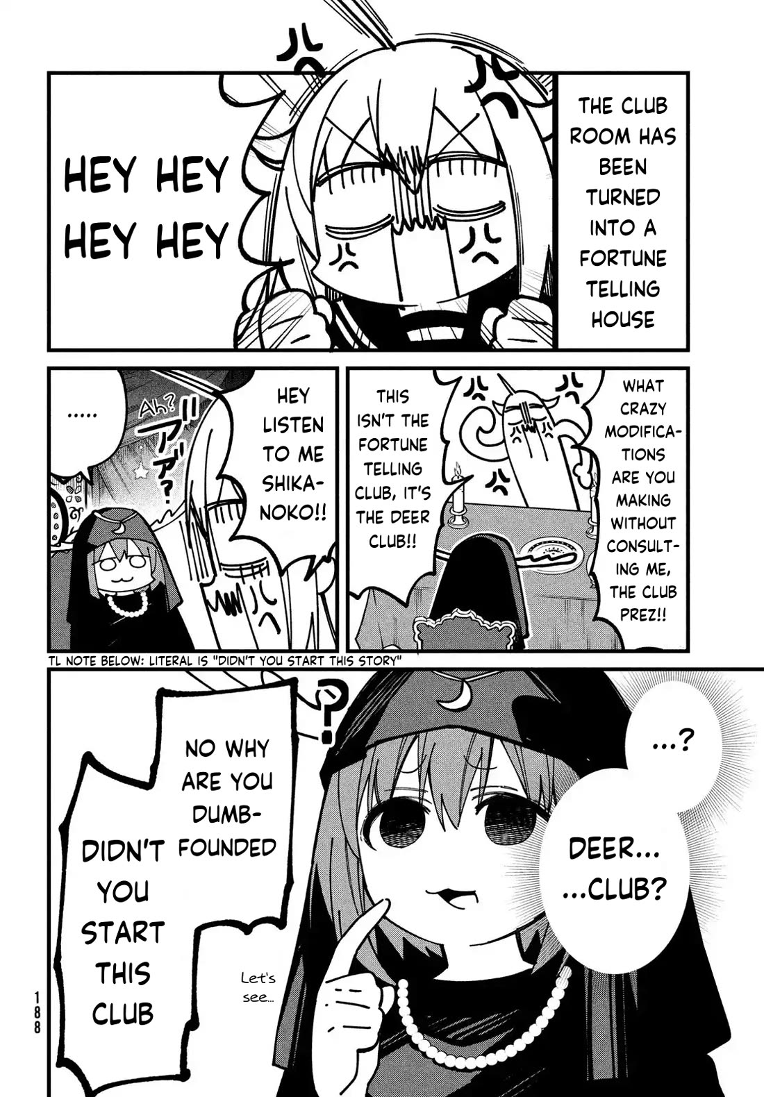 Shikanoko Nokonoko Koshitantan Chapter 37 page 4 - Chapter 37: May I Divine Your Fortune?