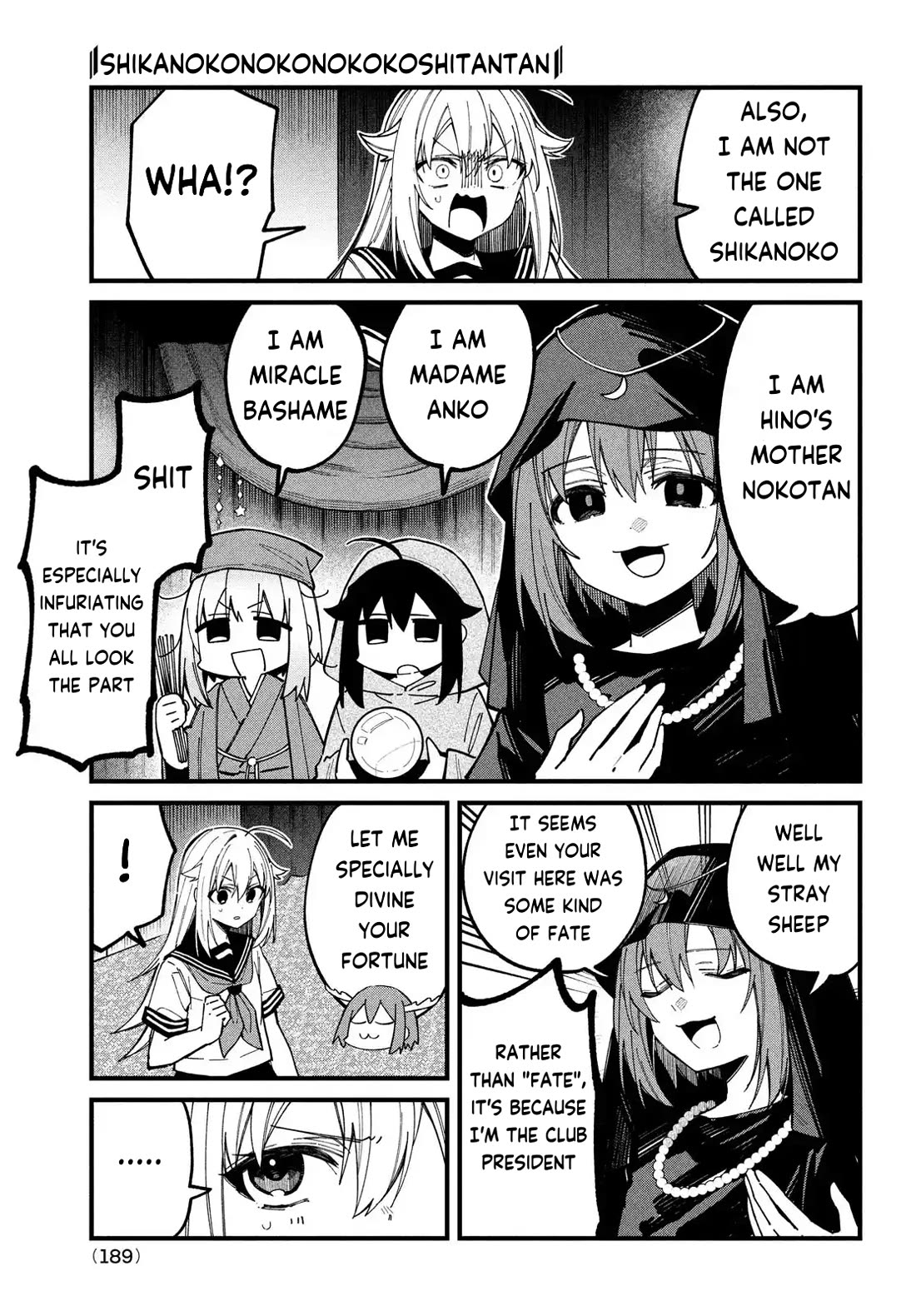 Shikanoko Nokonoko Koshitantan Chapter 37 page 5 - Chapter 37: May I Divine Your Fortune?