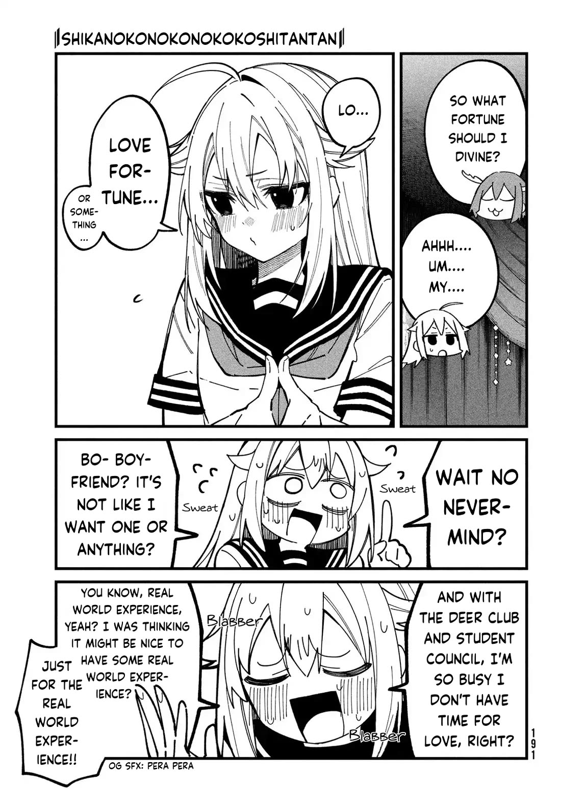 Shikanoko Nokonoko Koshitantan Chapter 37 page 7 - Chapter 37: May I Divine Your Fortune?
