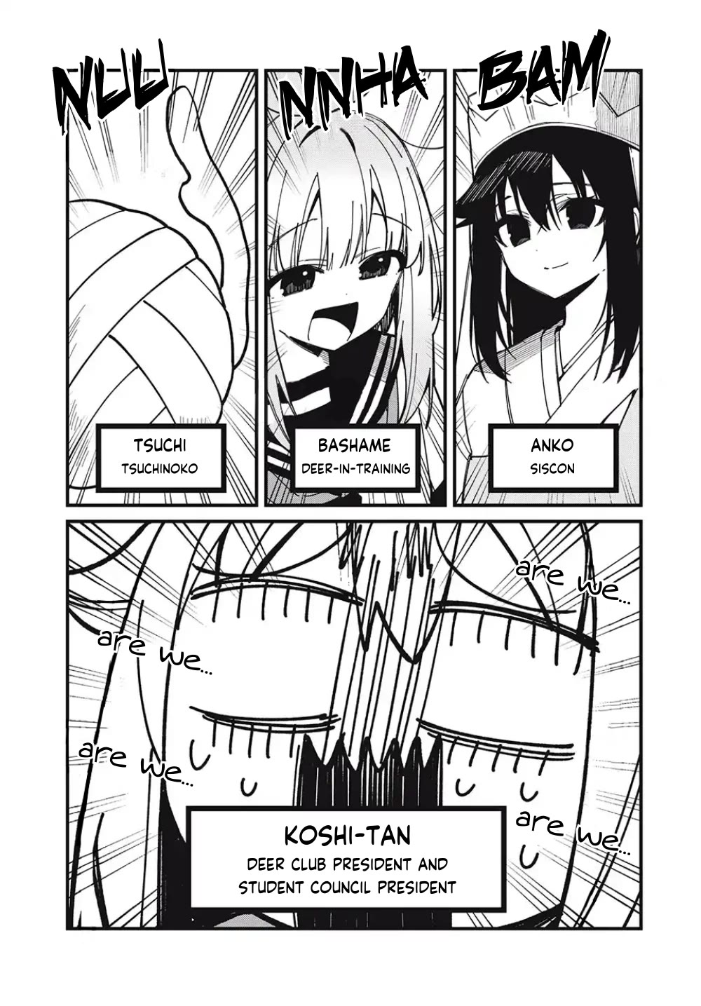 Shikanoko Nokonoko Koshitantan Chapter 38 page 3 - Chapter 38: We'll be in Your Care