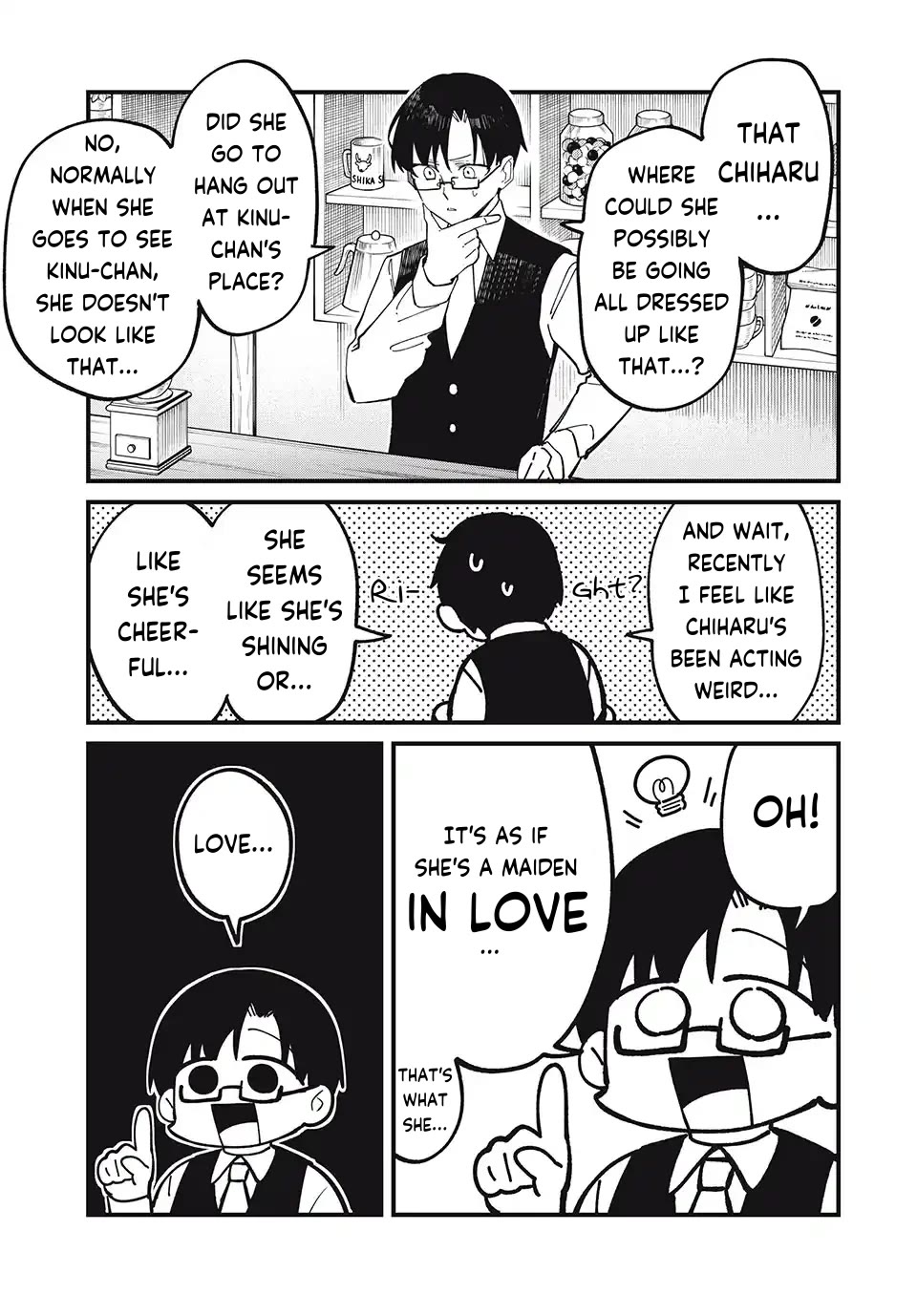 Shikanoko Nokonoko Koshitantan Chapter 42 page 3 - Chapter 42: The Melancholy of Tsubameya Yoshiharu