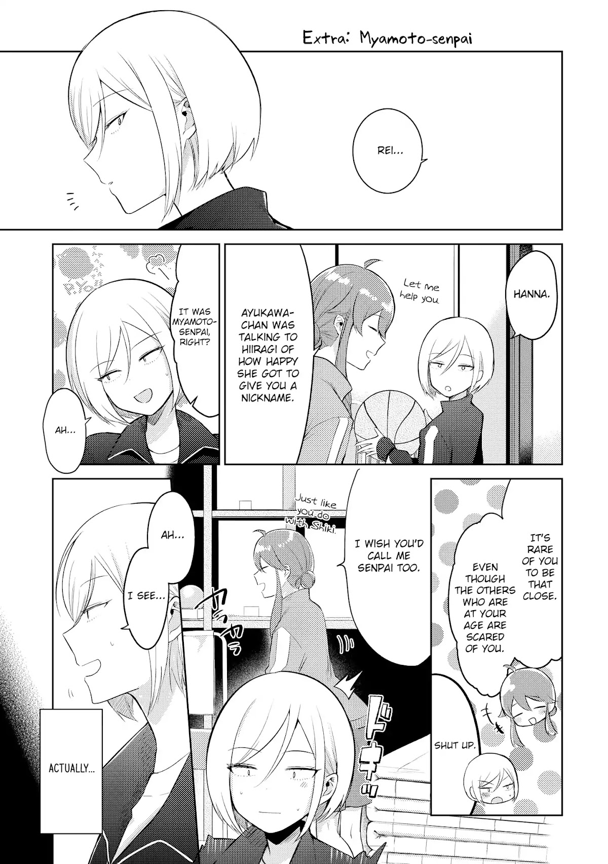 Shiki-senpai Is Too Handsome! Chapter 5.5 page 1 - Chapter 5.5: Extra: Myamoto-senpai