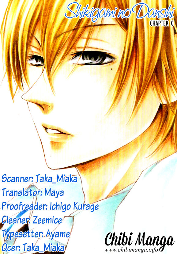 Shikigami Danshi Chapter 0 page 1 - Chapter 0