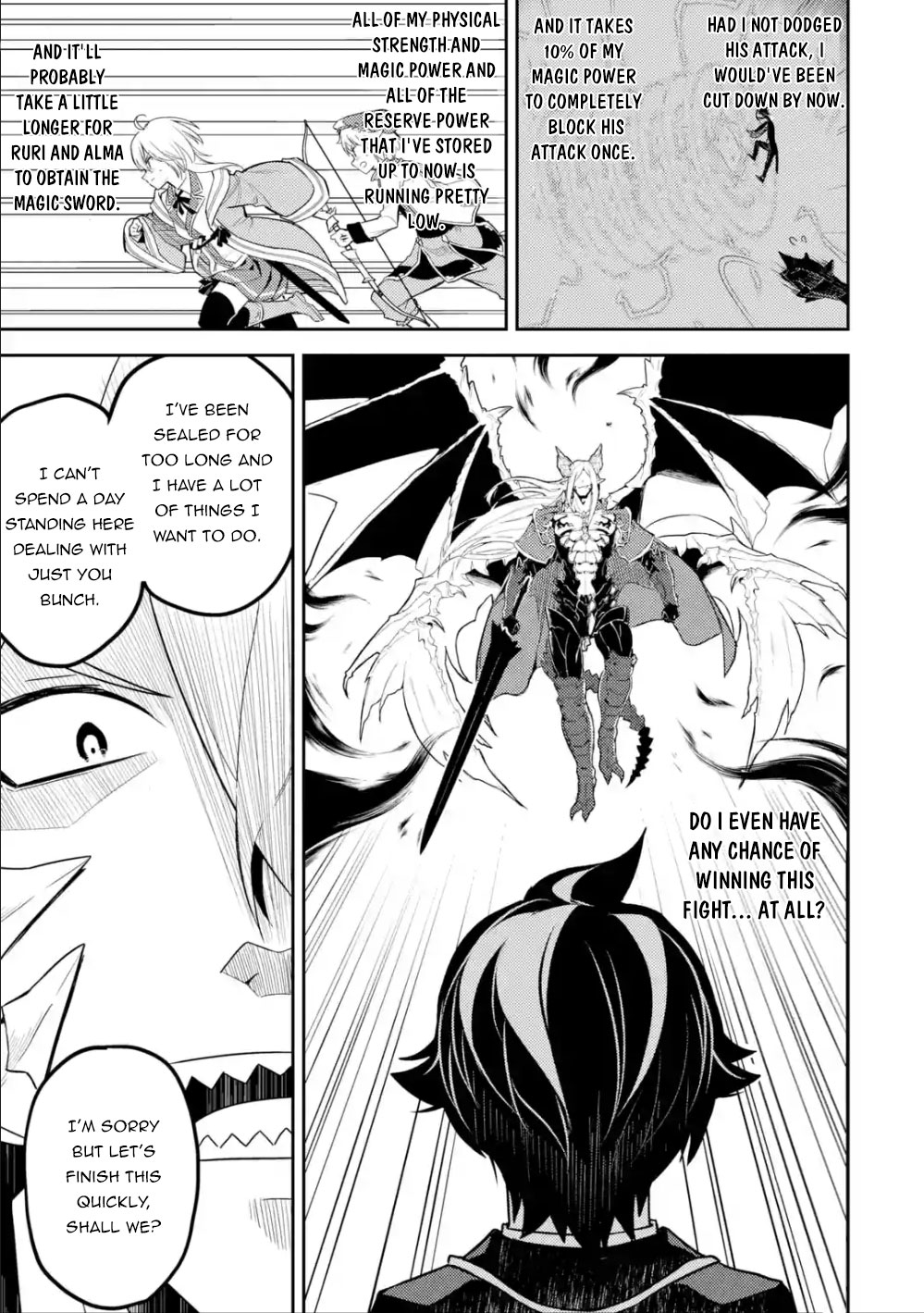Shikkaku Mon no Saikyou Kenja Chapter 39.1 page 20 - Chapter 39.1: The Strongest Sage, Watching For An Opportunity