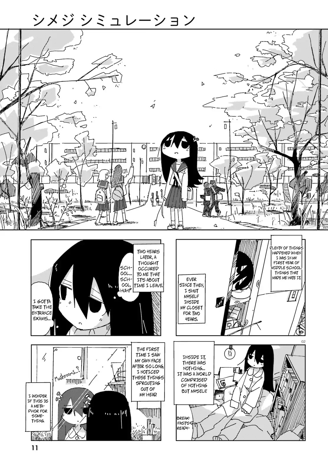 Shimeji Simulation Chapter 1 page 2 - Chapter 1