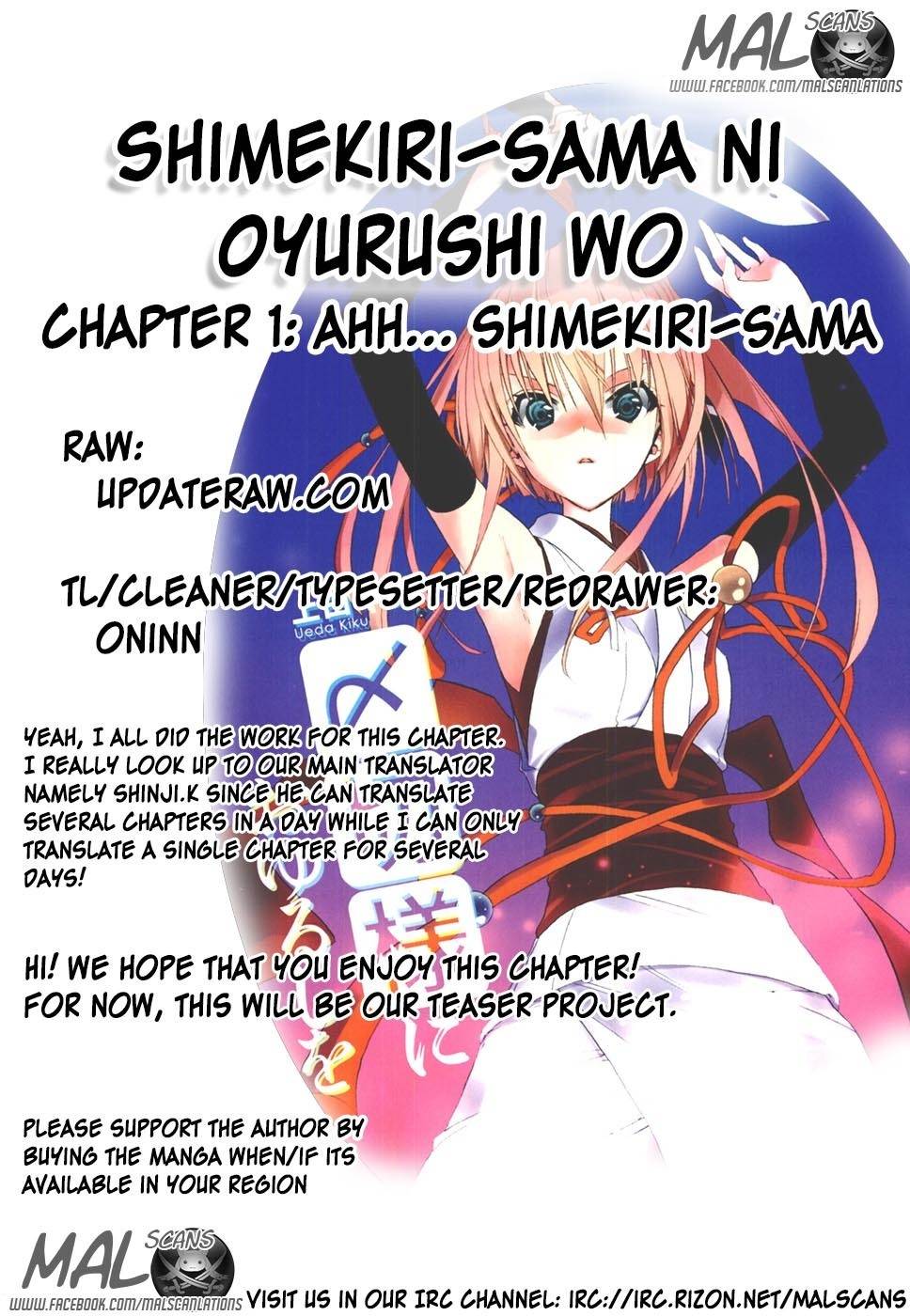 Shimekirisama ni Oyurushi o Chapter 1 page 40 - Chapter 1: Ahh... Shimekiri-sama