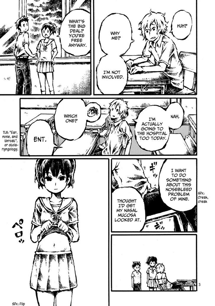 Shin Chimoguri Ringo to Kingyobachi Otoko Chapter 2.1 page 3 - Chapter 2.1