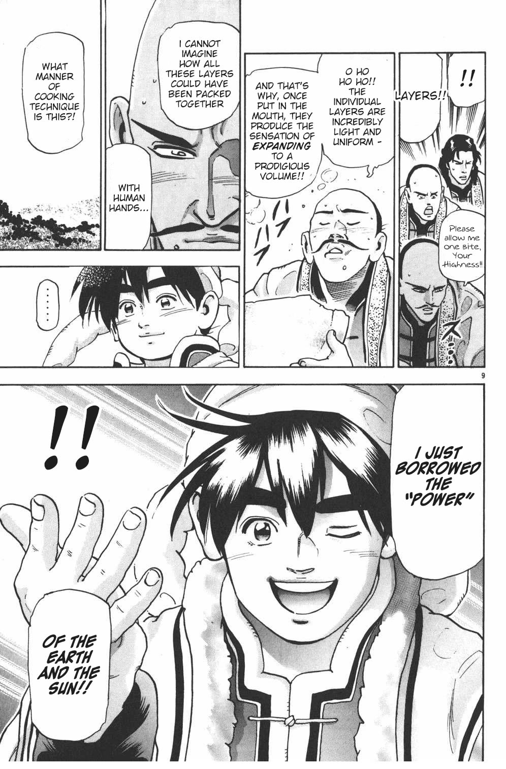 Shin Chuuka Ichiban! Chapter 104 page 9 - Chapter 104: That Golden Glow Is -