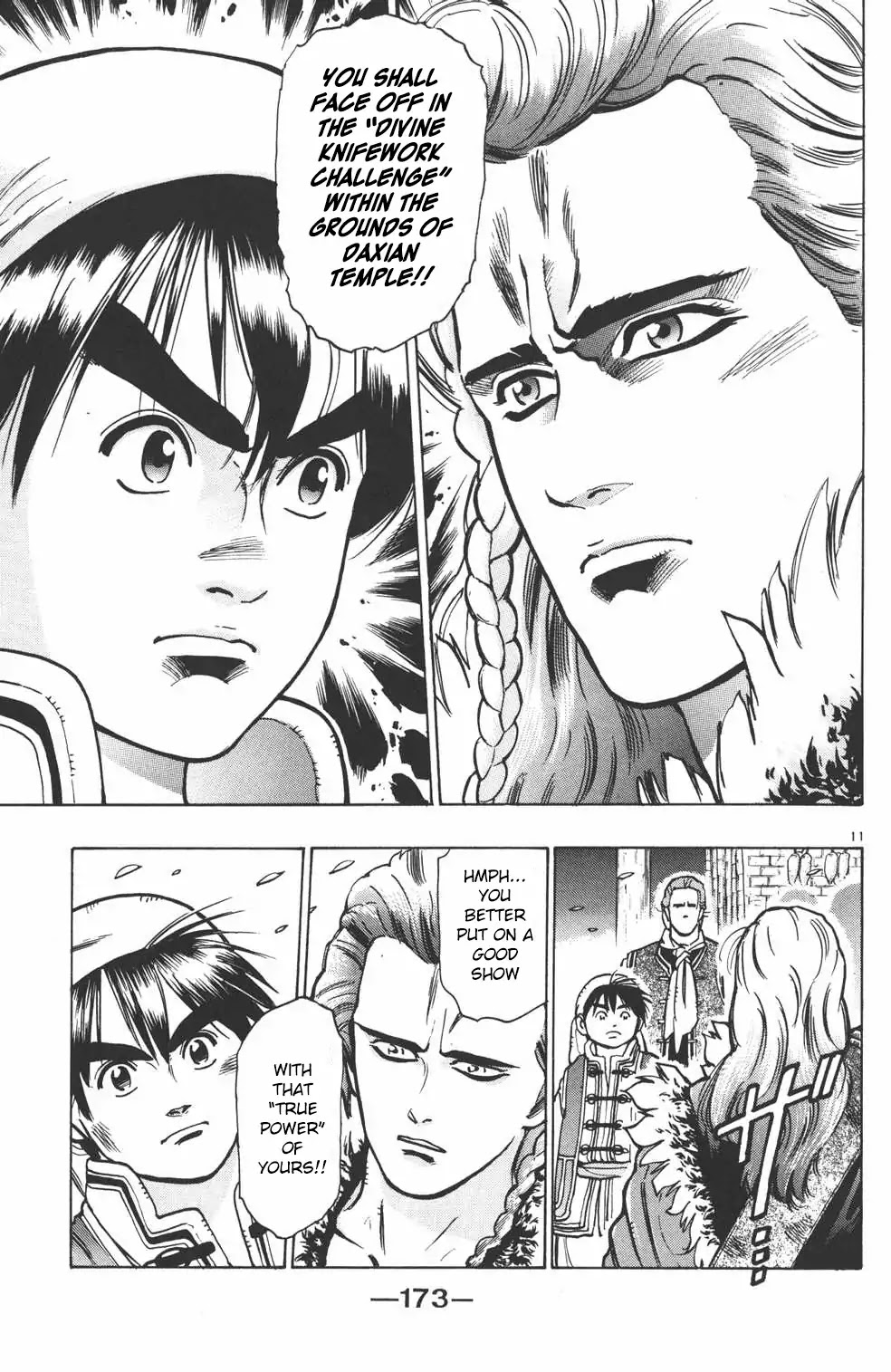 Shin Chuuka Ichiban! Chapter 15 page 11 - Chapter 15: The Divine Knifework Challenge Begins!!