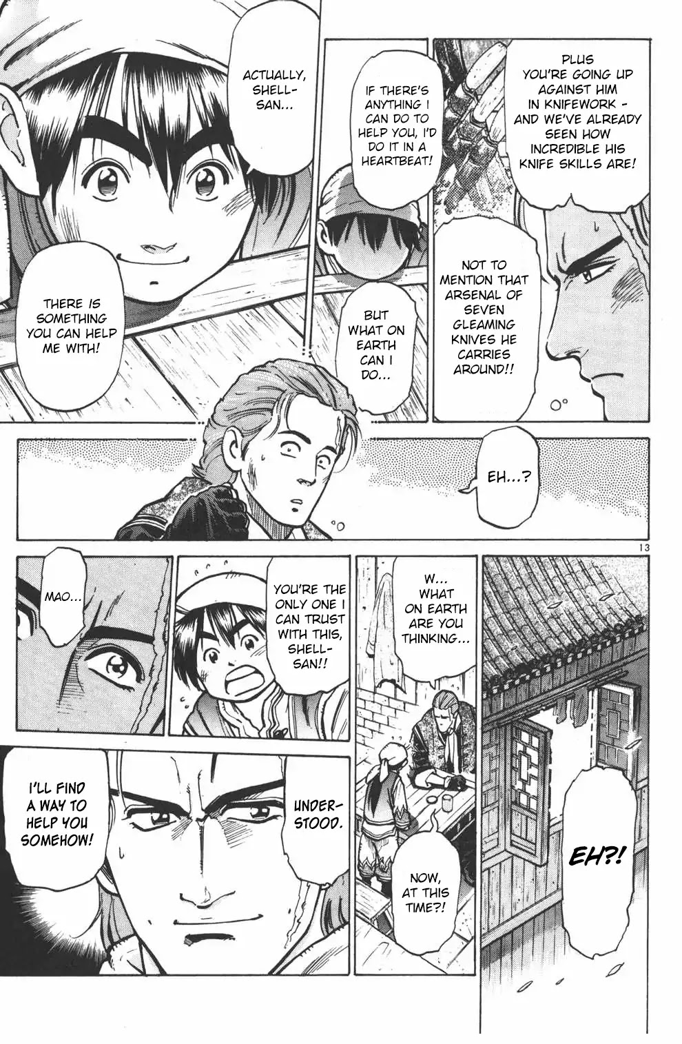 Shin Chuuka Ichiban! Chapter 15 page 13 - Chapter 15: The Divine Knifework Challenge Begins!!