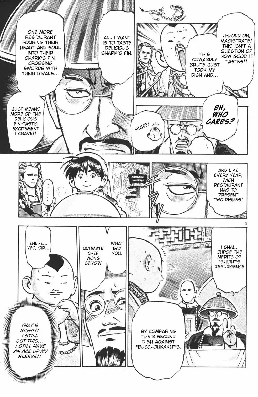 Shin Chuuka Ichiban! Chapter 27 page 5 - Chapter 27: Liberating the Shark's Fin