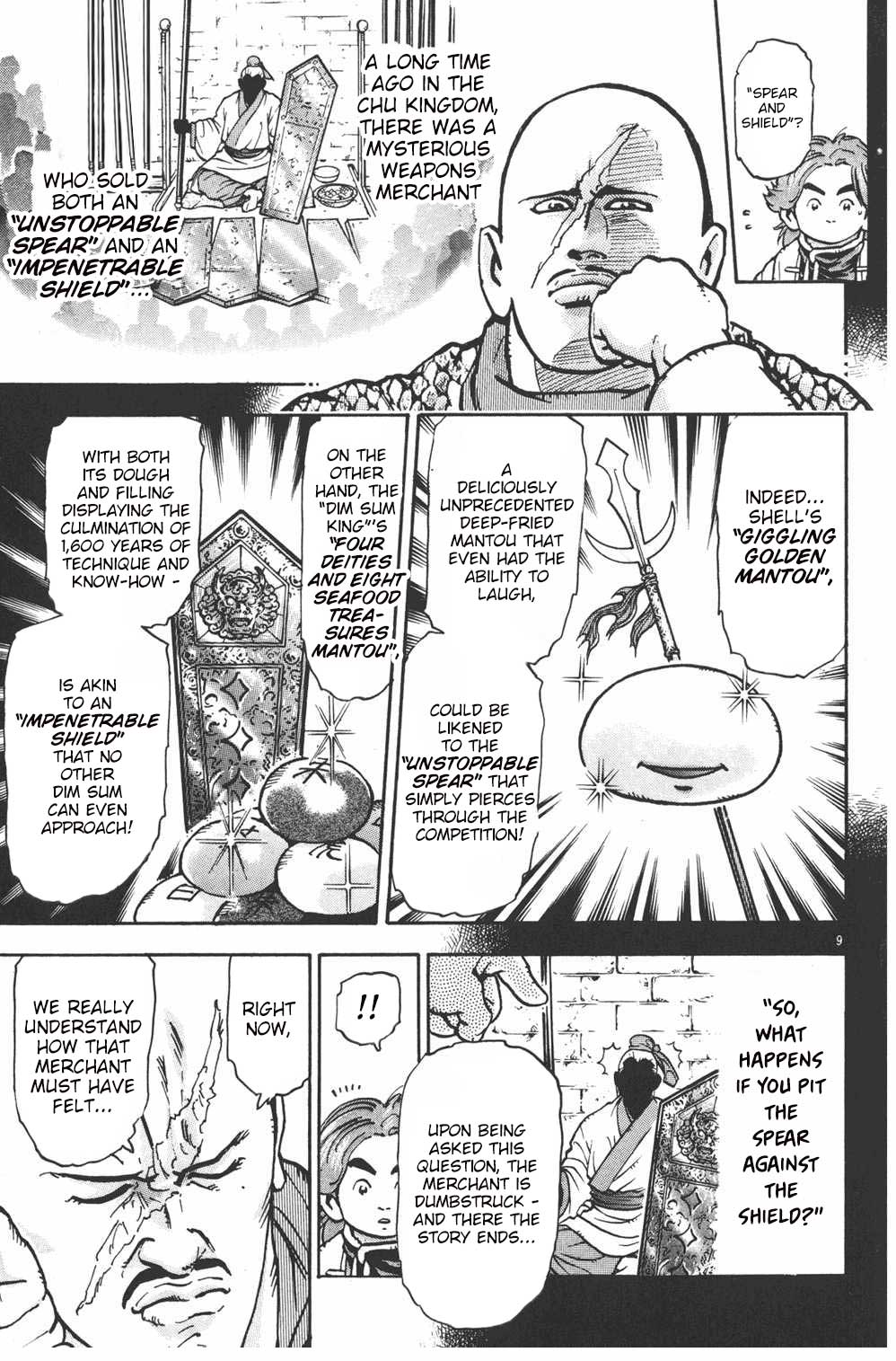 Shin Chuuka Ichiban! Chapter 37 page 9 - Chapter 37: Spear and Shield
