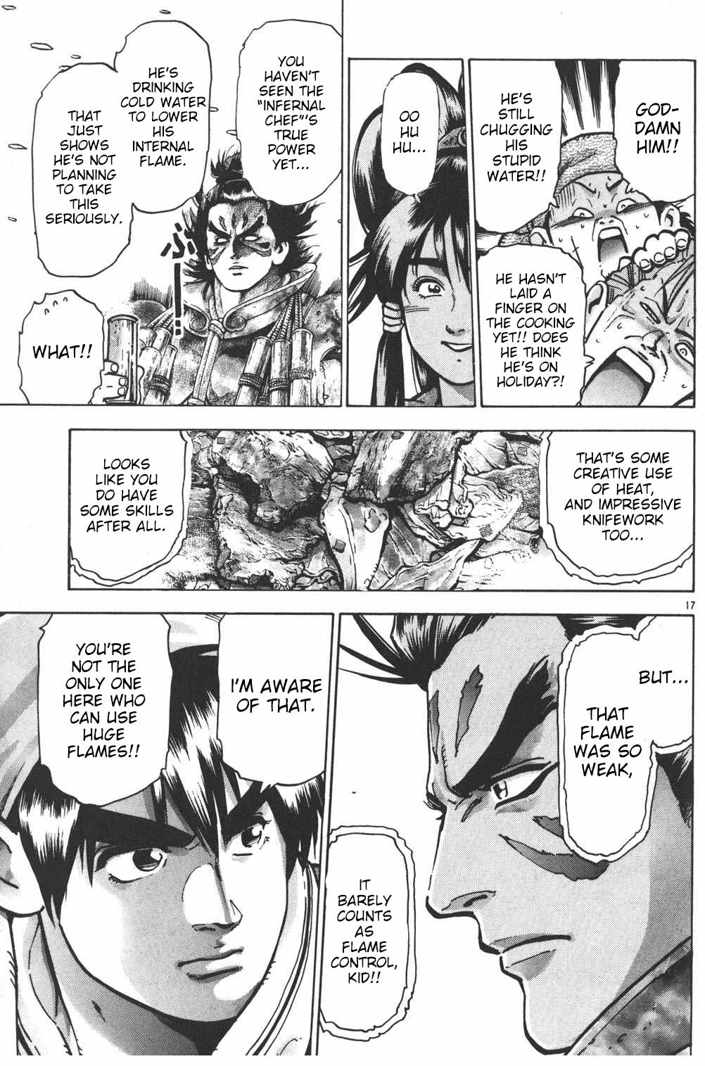 Shin Chuuka Ichiban! Chapter 61 page 17 - Chapter 61: Flame Control: Yangtze Final Showdown!!