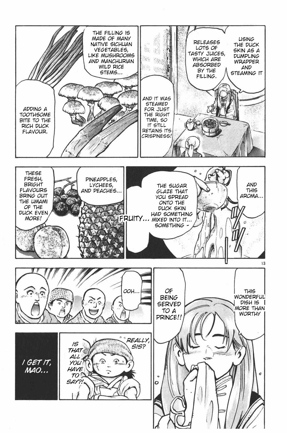 Shin Chuuka Ichiban! Chapter 72 page 13 - Chapter 72: Duck's How I Feel