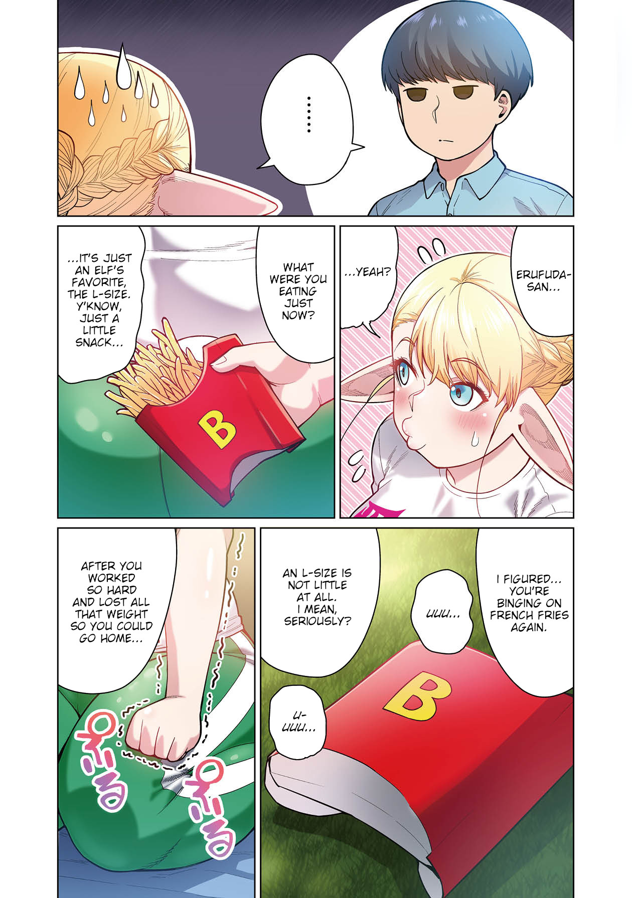 Shin Elf-san wa Yaserarenai. Chapter 1 page 13 - Chapter 1: Elf Oil