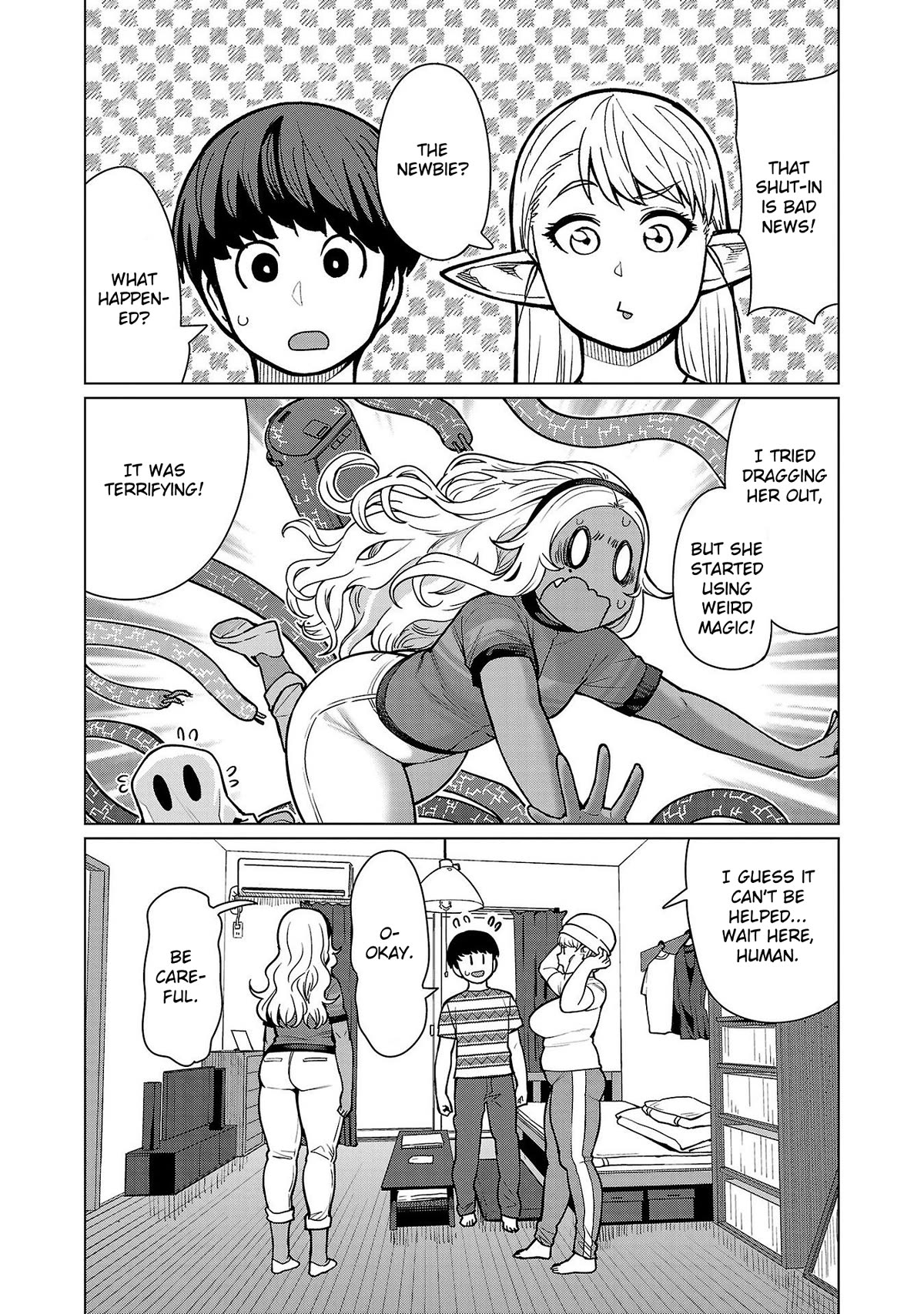 Shin Elf-san wa Yaserarenai. Chapter 14 page 13 - Chapter 14: Ancient Threats (Part 2)