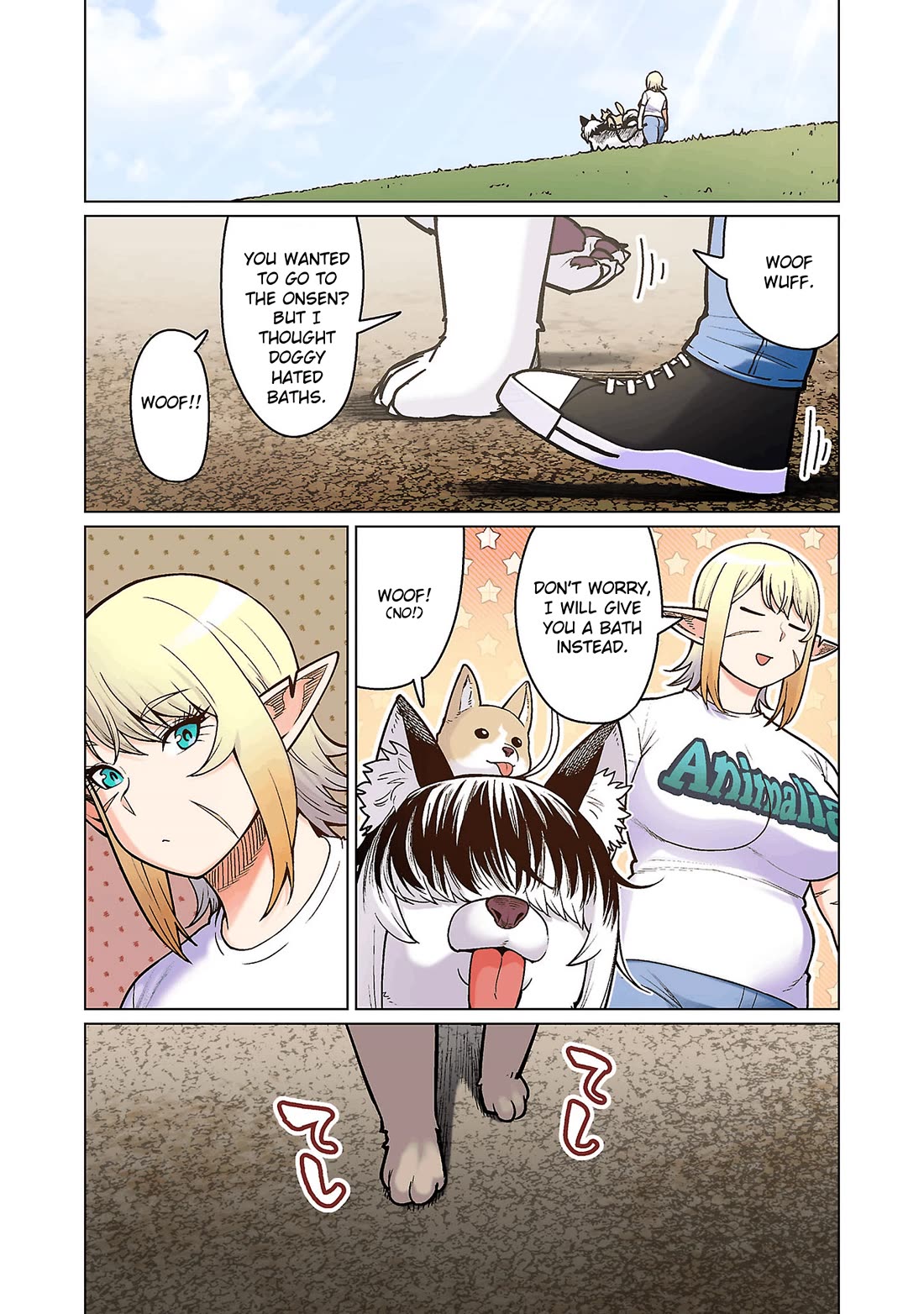 Shin Elf-san wa Yaserarenai. Chapter 16 page 12 - Chapter 16: Onsen Customs (Part 1)
