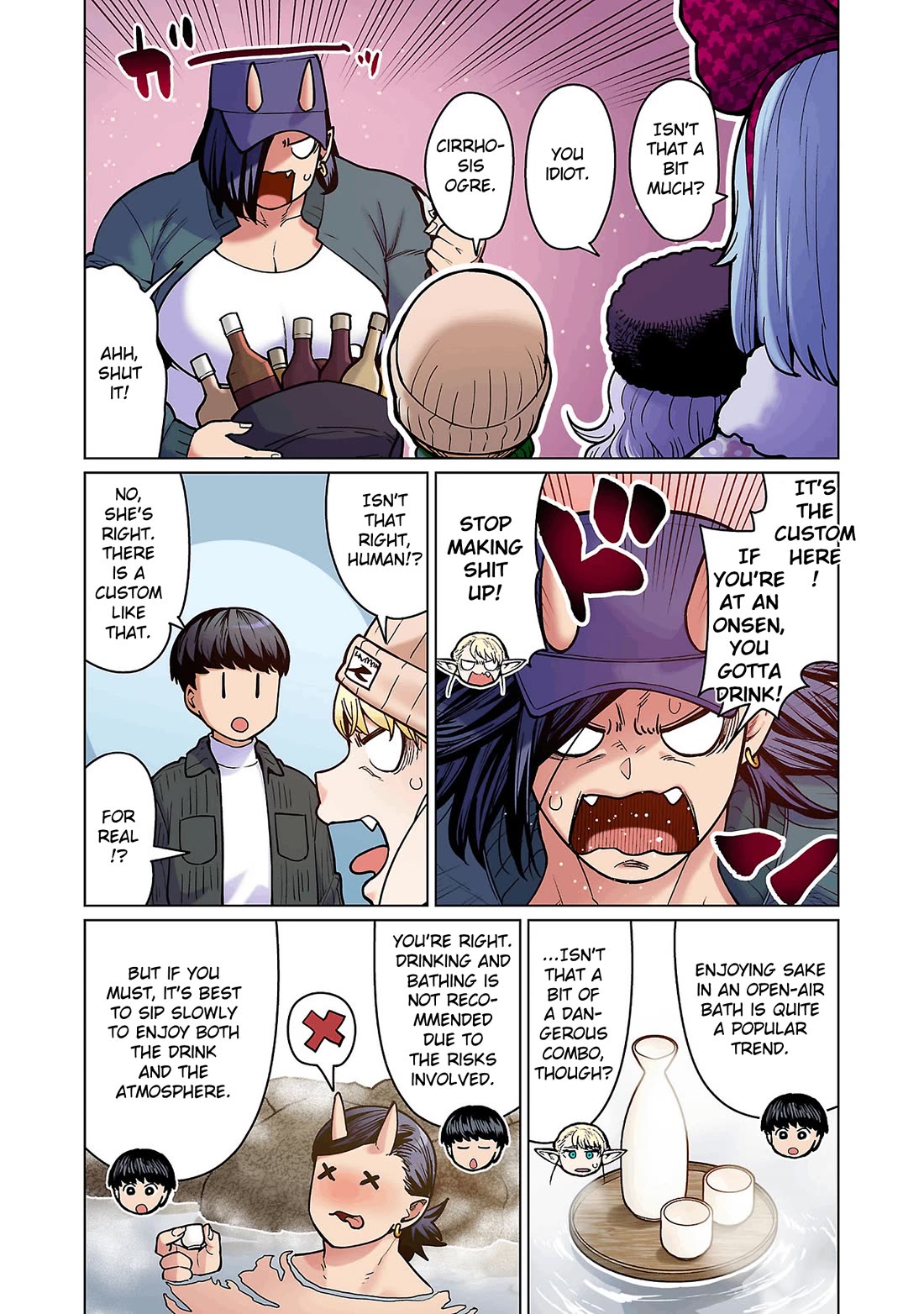Shin Elf-san wa Yaserarenai. Chapter 16 page 8 - Chapter 16: Onsen Customs (Part 1)