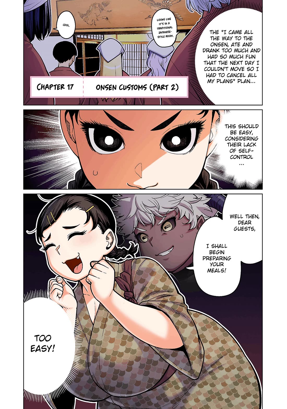Shin Elf-san wa Yaserarenai. Chapter 17 page 1 - Chapter 17: Onsen Customs (Part 2)