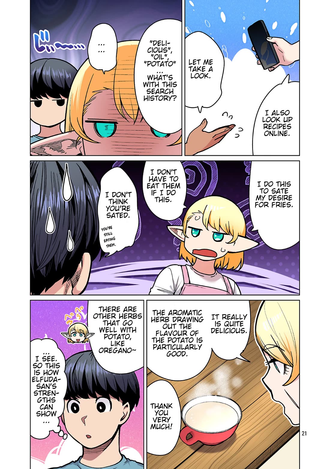 Shin Elf-san wa Yaserarenai. Chapter 24 page 22 - Chapter 24