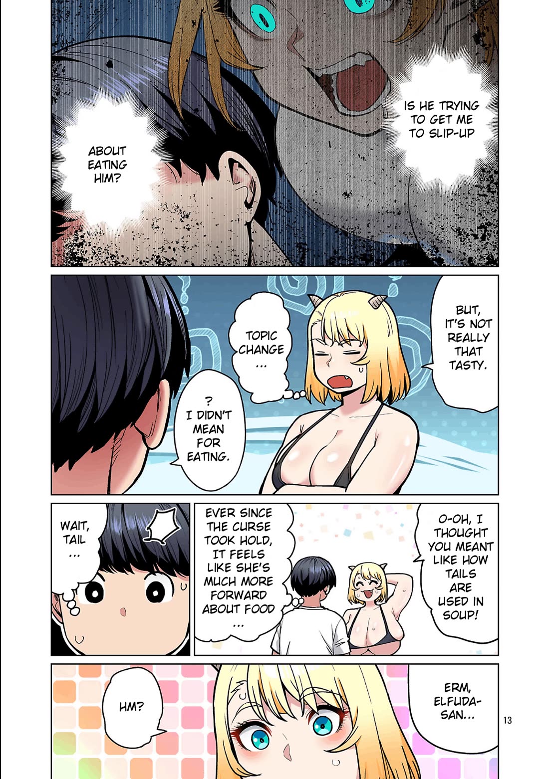 Shin Elf-san wa Yaserarenai. Chapter 27 page 15 - Chapter 27: Fear's Horns