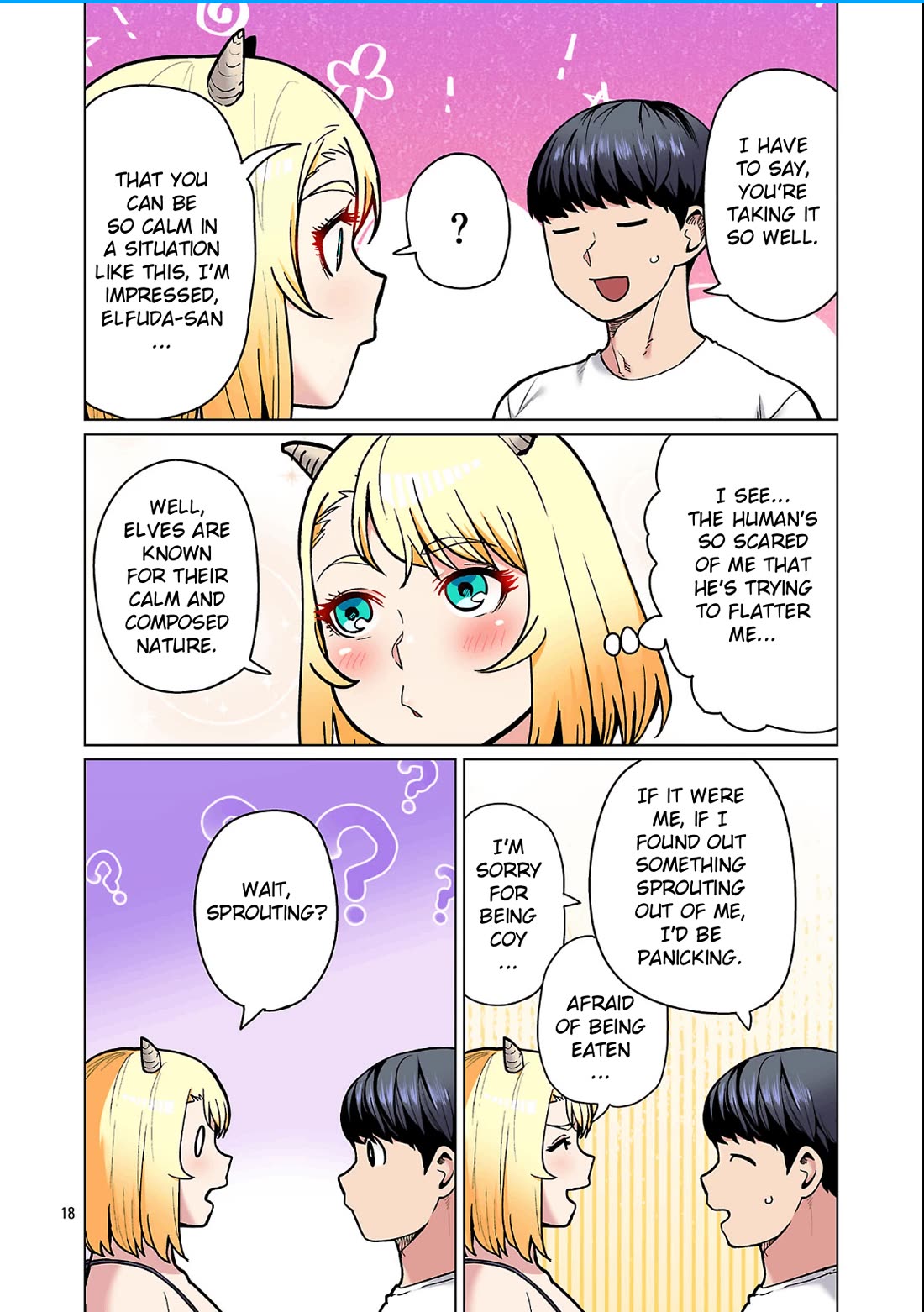 Shin Elf-san wa Yaserarenai. Chapter 27 page 20 - Chapter 27: Fear's Horns