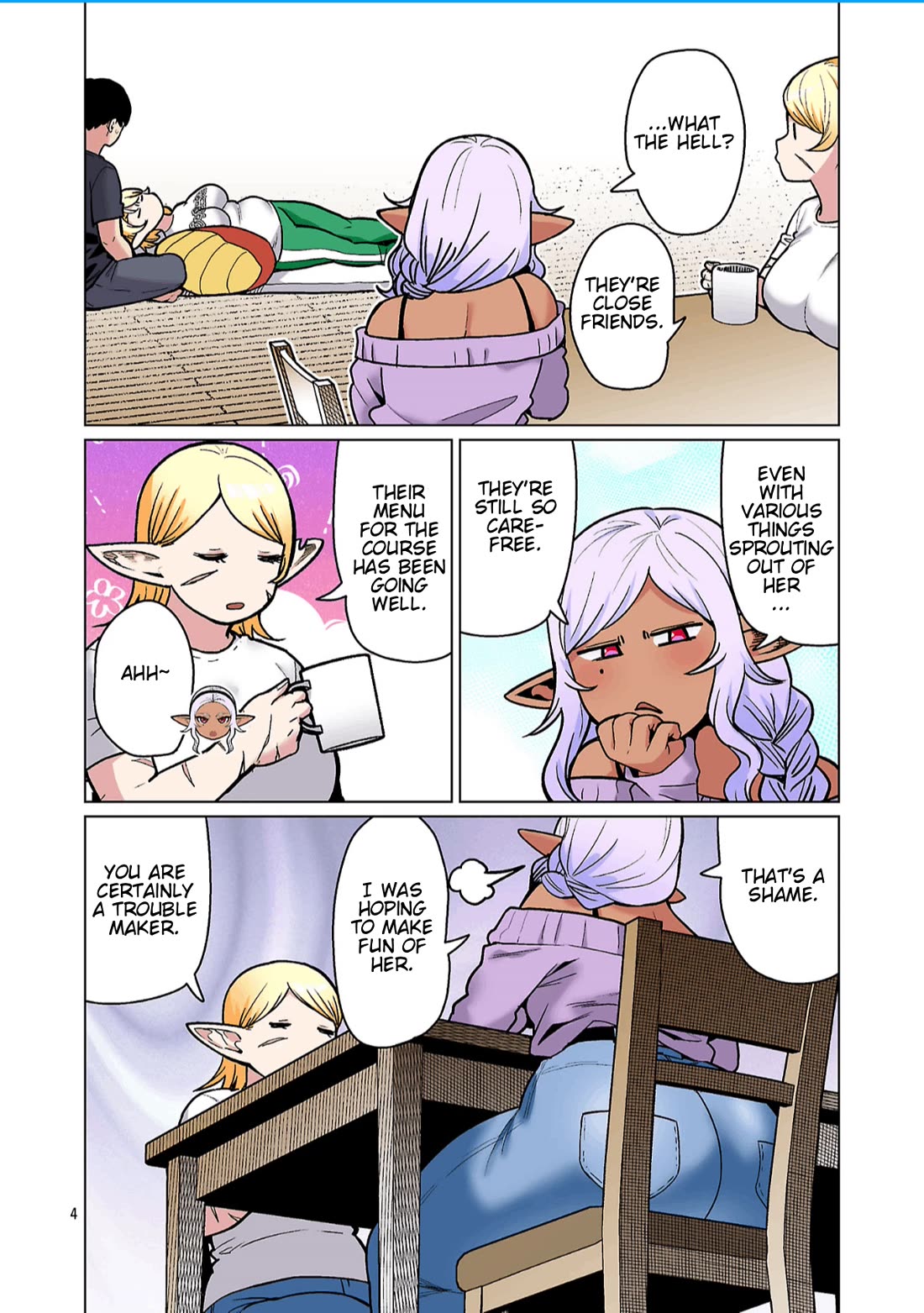 Shin Elf-san wa Yaserarenai. Chapter 28 page 6 - Chapter 28: Fasting Turn