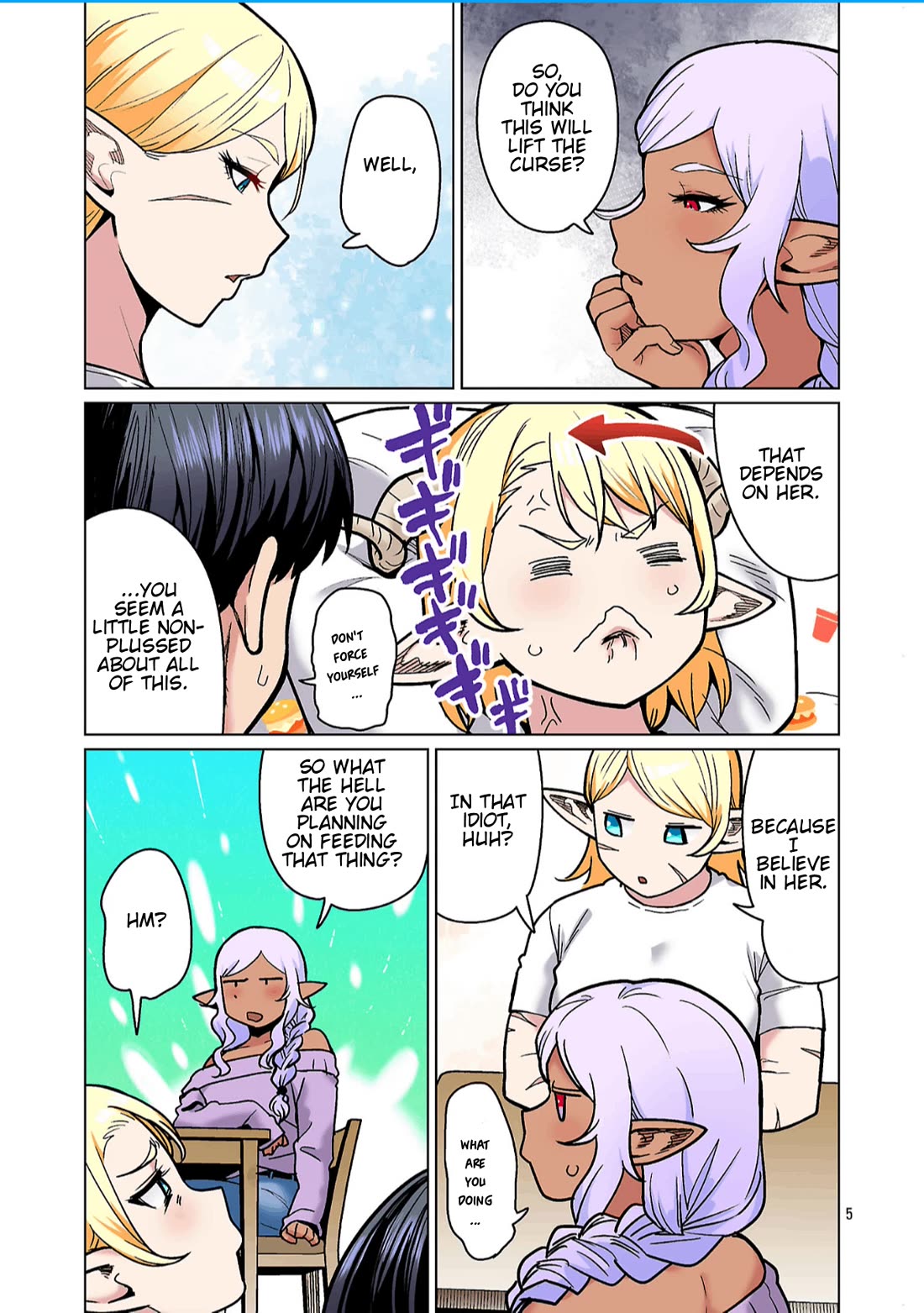 Shin Elf-san wa Yaserarenai. Chapter 28 page 7 - Chapter 28: Fasting Turn