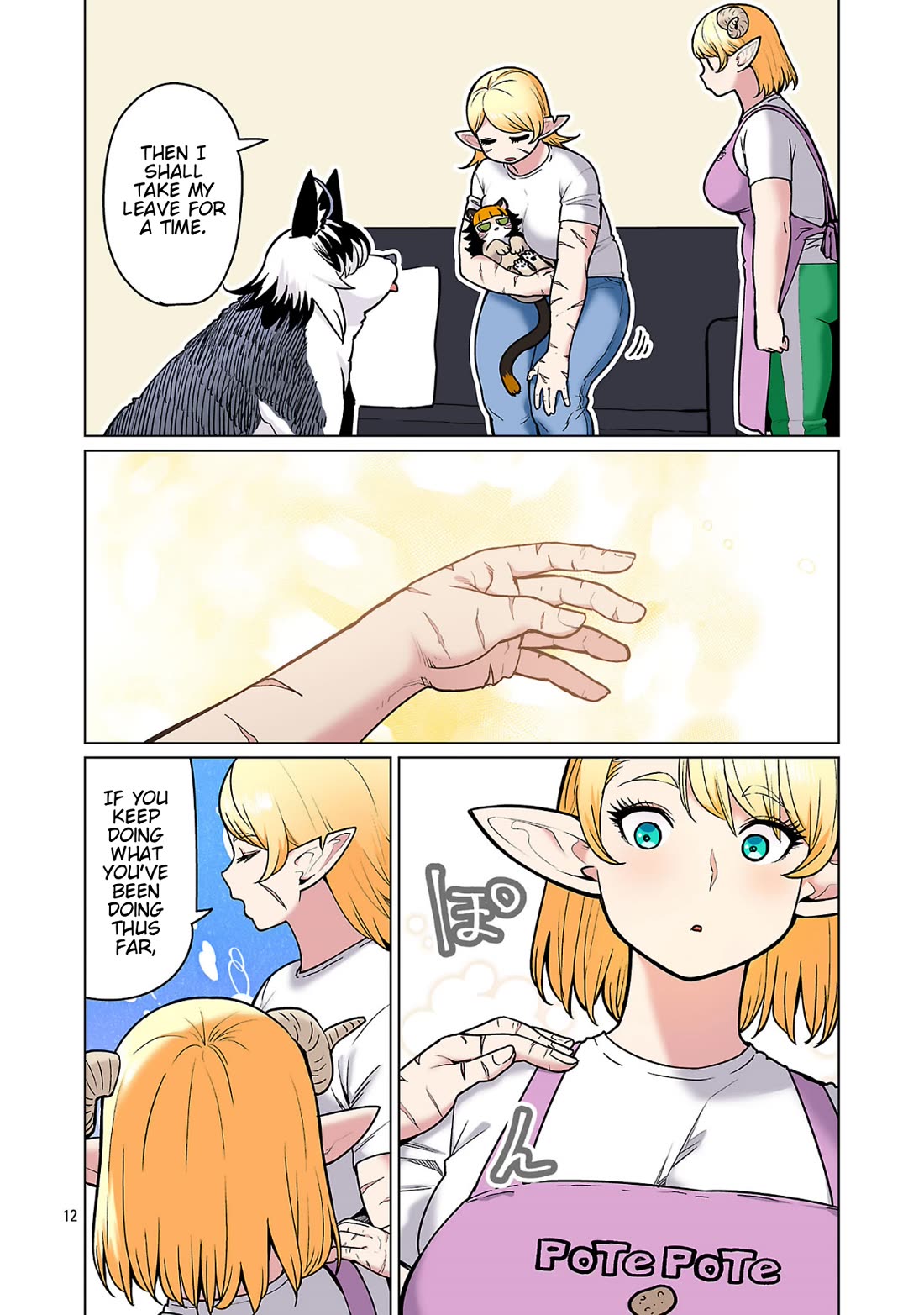 Shin Elf-san wa Yaserarenai. Chapter 29 page 14 - Chapter 29: Potato Lover's Cuisine