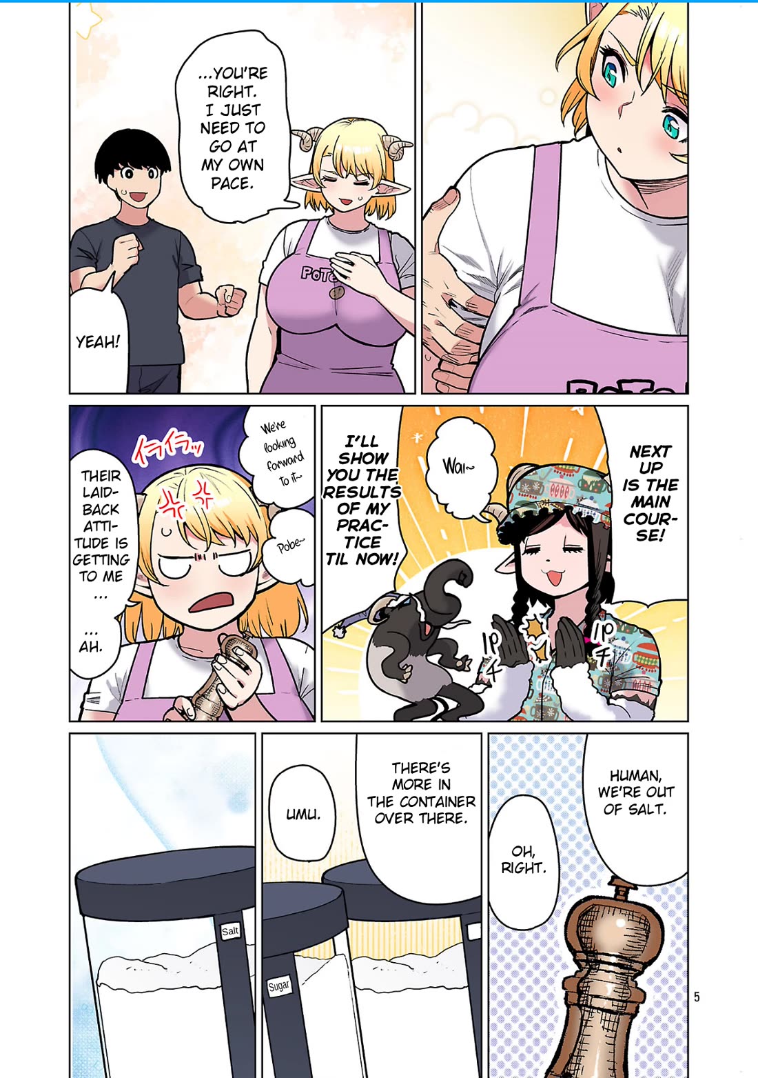 Shin Elf-san wa Yaserarenai. Chapter 30 page 7 - Chapter 30: Potato Lover's Victory