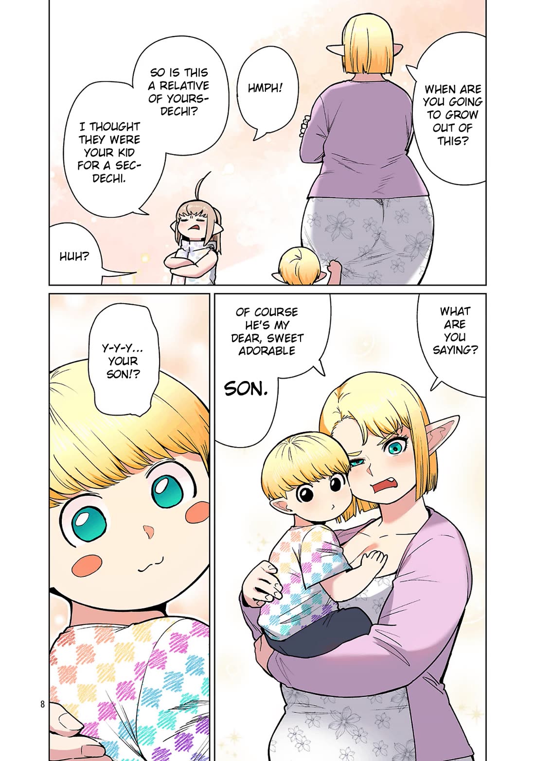 Shin Elf-san wa Yaserarenai. Chapter 32 page 10 - Chapter 32: The 2nd Generation's Debut