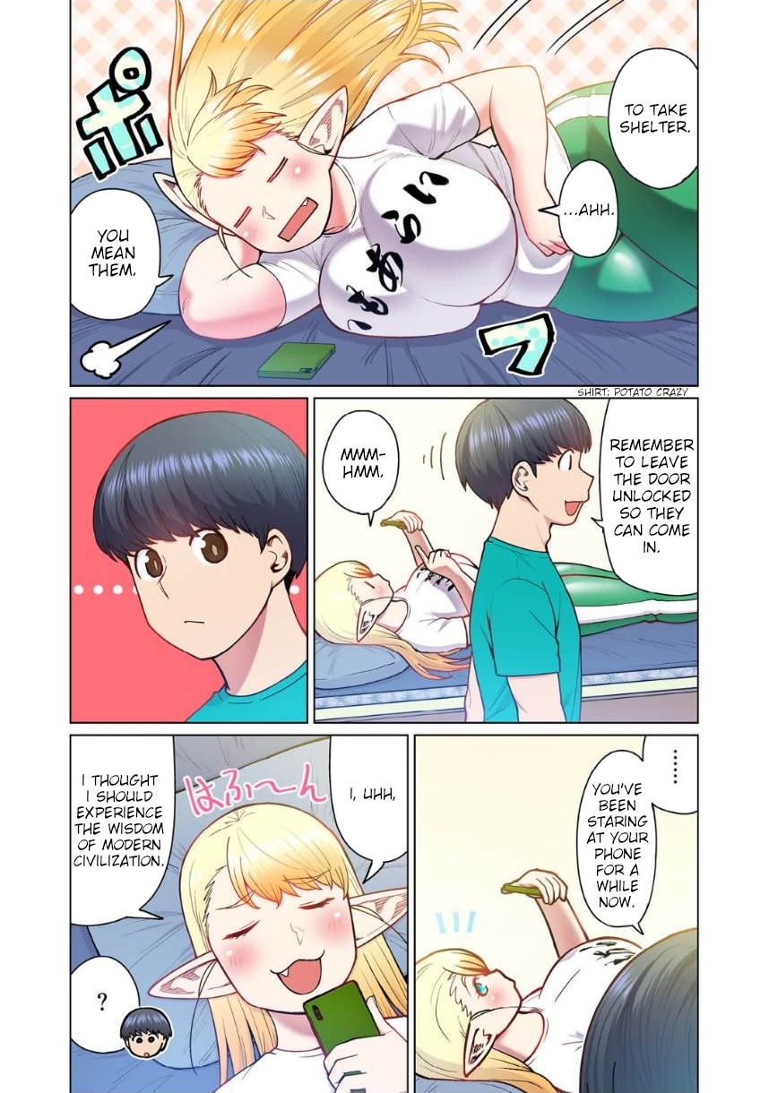 Shin Elf-san wa Yaserarenai. Chapter 4 page 3 - Chapter 4: The Dog at the Door