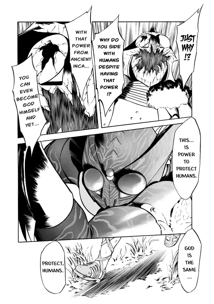 Shin Kamen Rider Spirits Chapter 10 page 33 - Chapter 10: Friend, if it's for you, Amazon Rider will be here