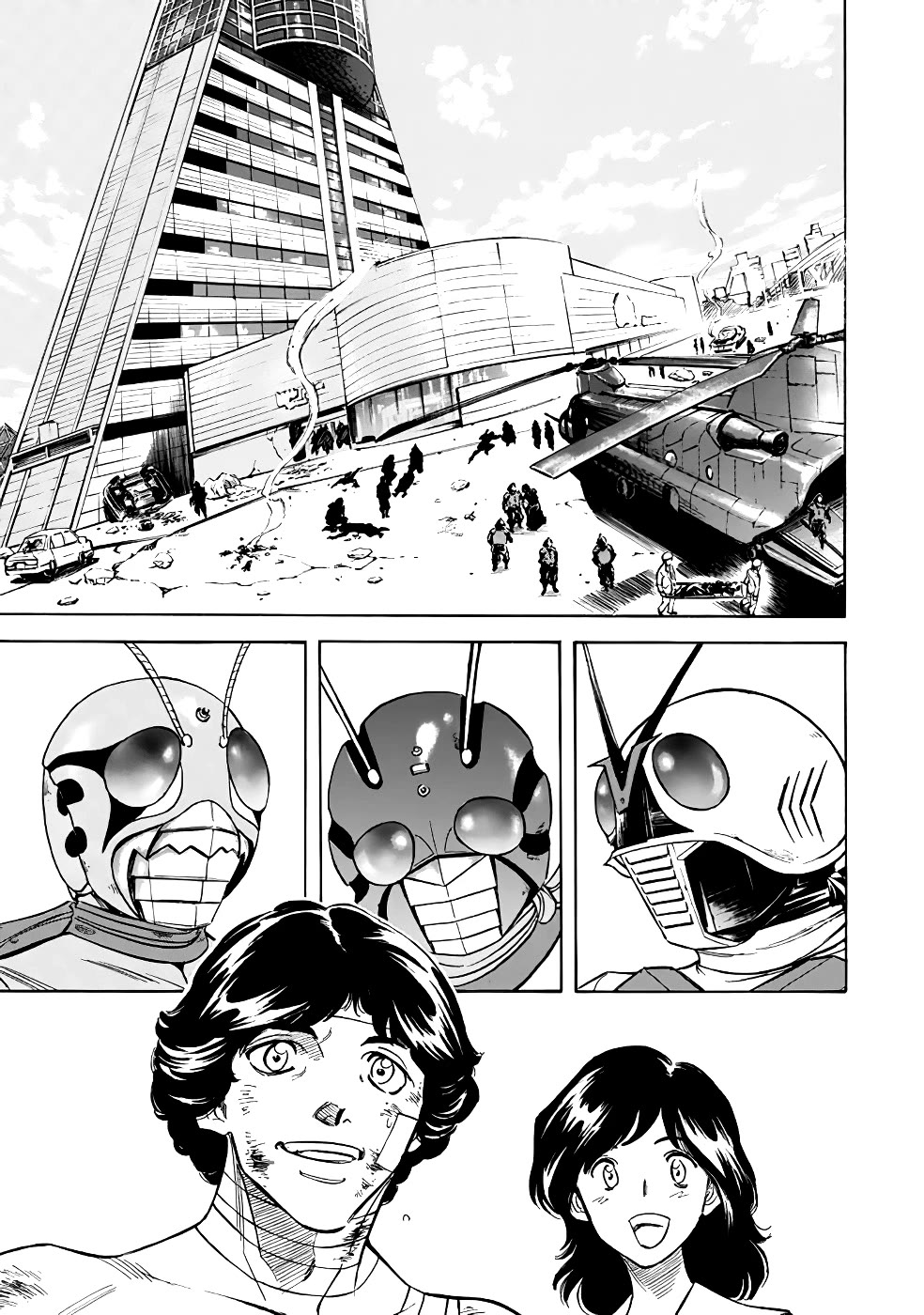 Shin Kamen Rider Spirits Chapter 18 page 1 - Chapter 18: The Black Sincere Heart