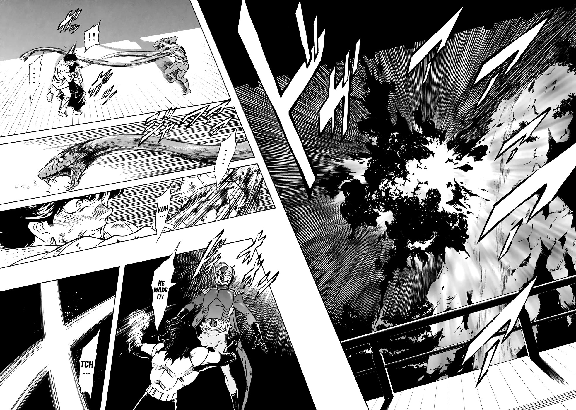 Shin Kamen Rider Spirits Chapter 20 page 17 - Chapter 20: The Temple Is No Longer Peace
