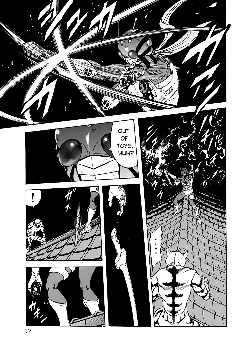 Shin Kamen Rider Spirits Chapter 20 page 34 - Chapter 20: The Temple Is No Longer Peace