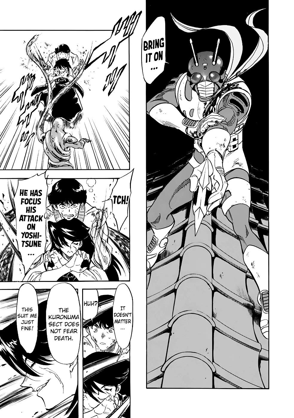 Shin Kamen Rider Spirits Chapter 20 page 36 - Chapter 20: The Temple Is No Longer Peace