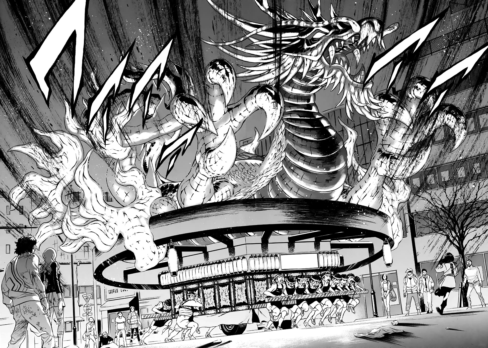 Shin Kamen Rider Spirits Chapter 23 page 12 - Chapter 23: The Flying Fiery Chariot