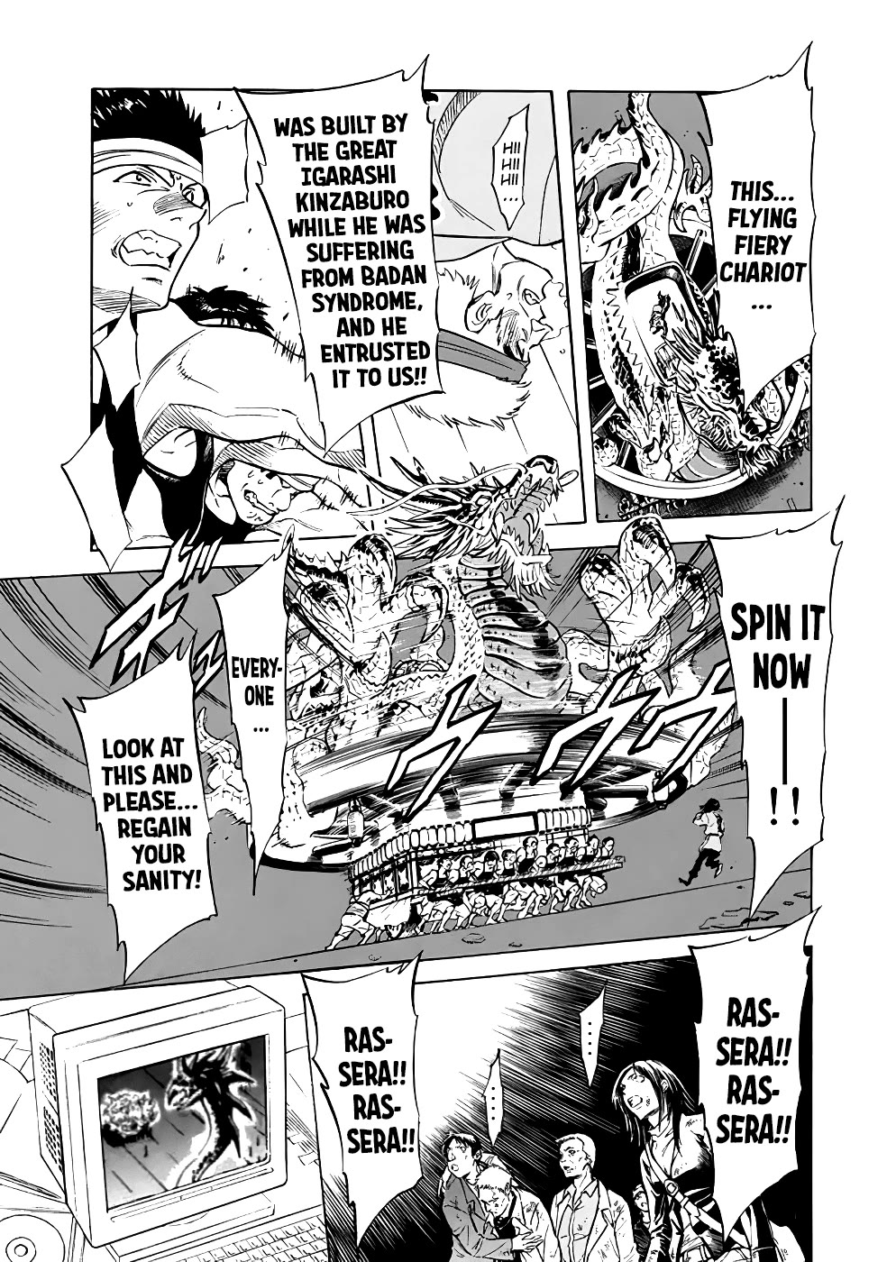 Shin Kamen Rider Spirits Chapter 23 page 14 - Chapter 23: The Flying Fiery Chariot