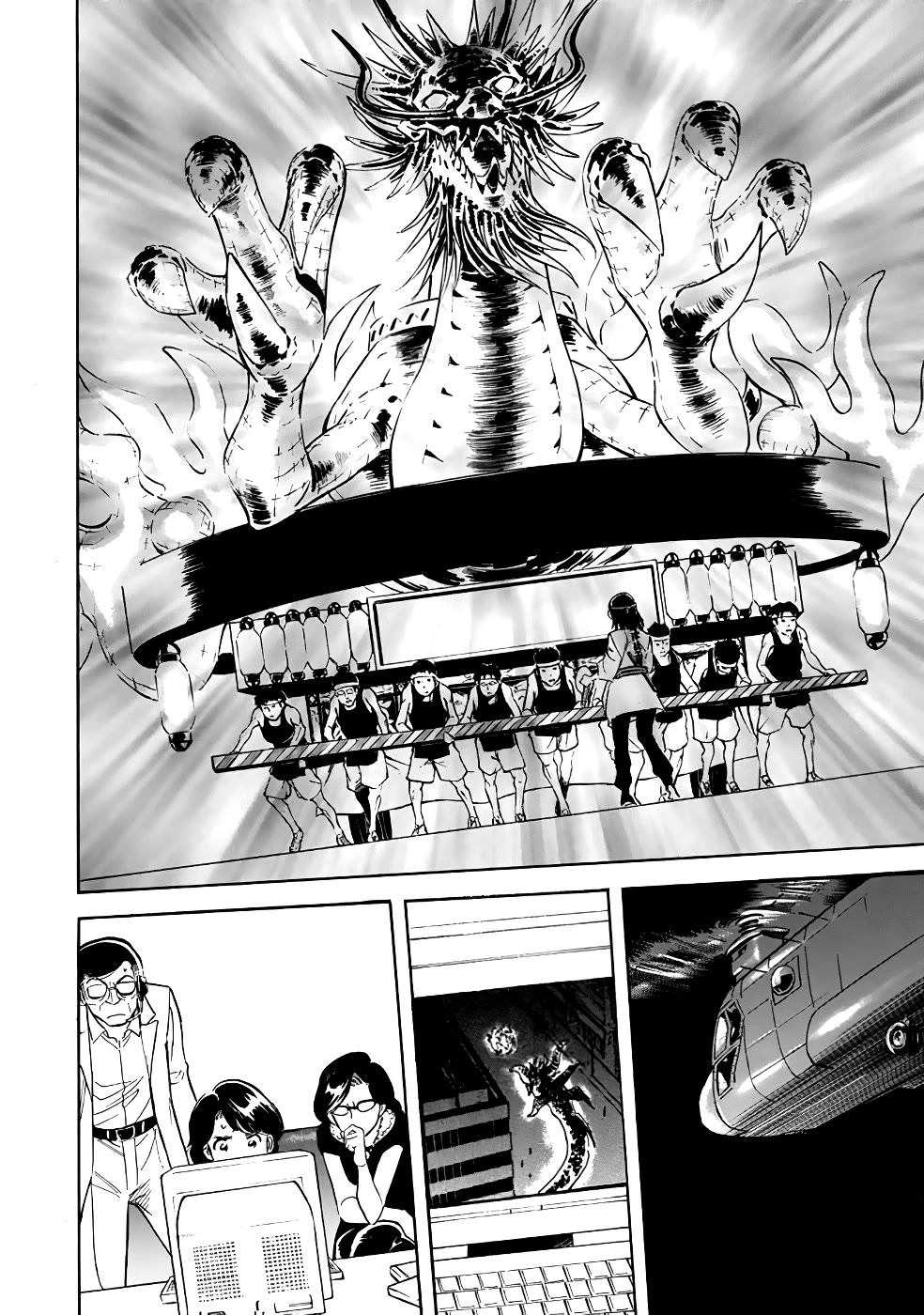 Shin Kamen Rider Spirits Chapter 23 page 8 - Chapter 23: The Flying Fiery Chariot